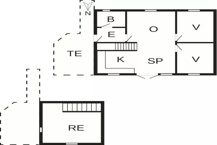 4 room,2+3 floor - Floor plan