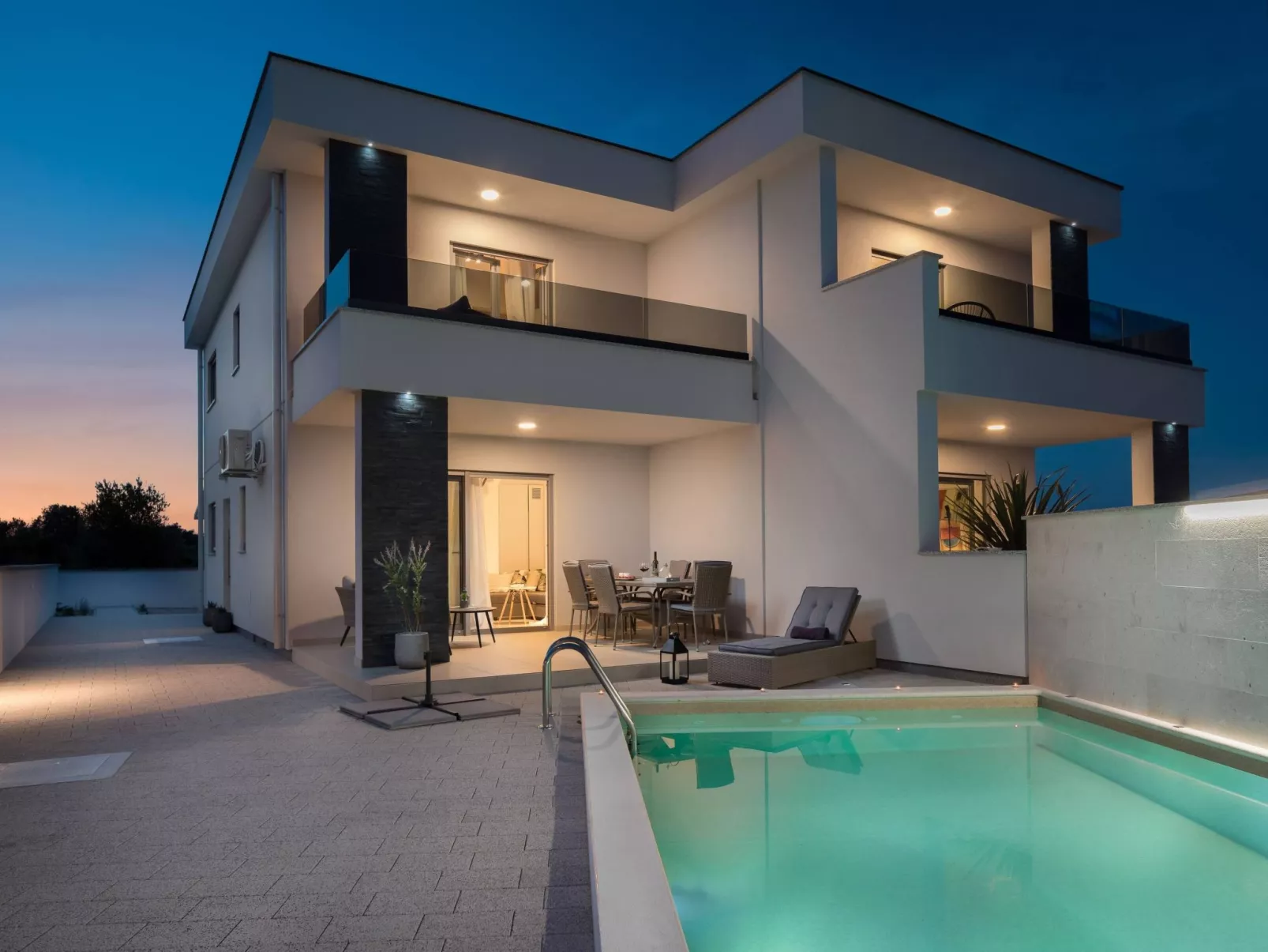 Mit Privatpool für 7 Personen ca. 119 m&sup2; in Jadrija, Dalmatien (Gespanscha - Image-tags.info