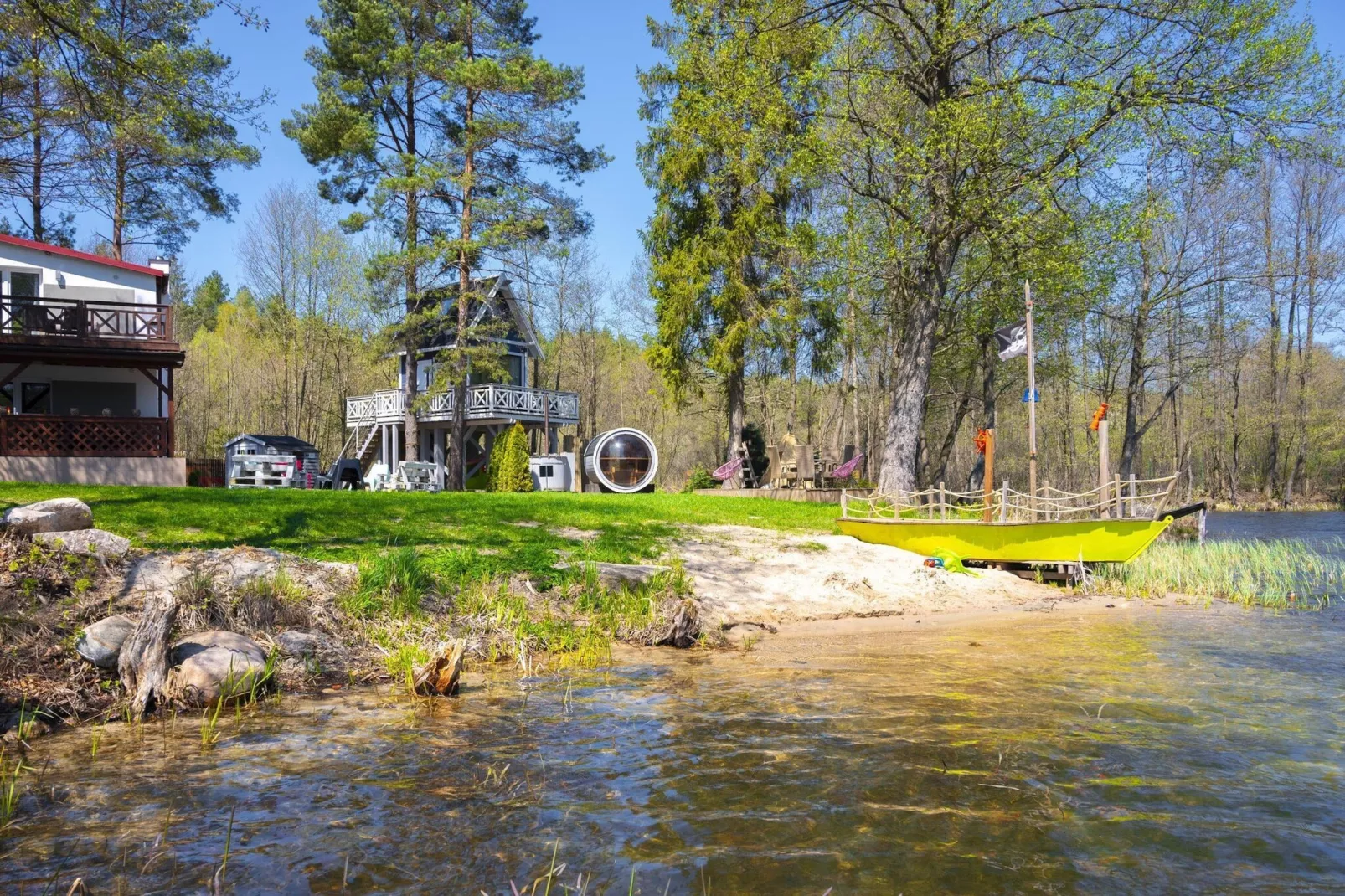 Dom w Starych Czaplach z domkiem na drzewie-View