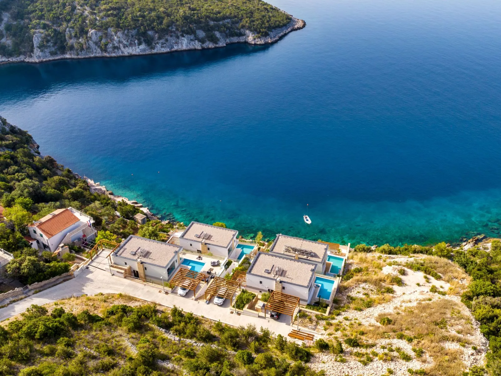 Charmantes Ferienhaus in Vinišće mit Privatem Pool und Meerblick - Image-tags.info