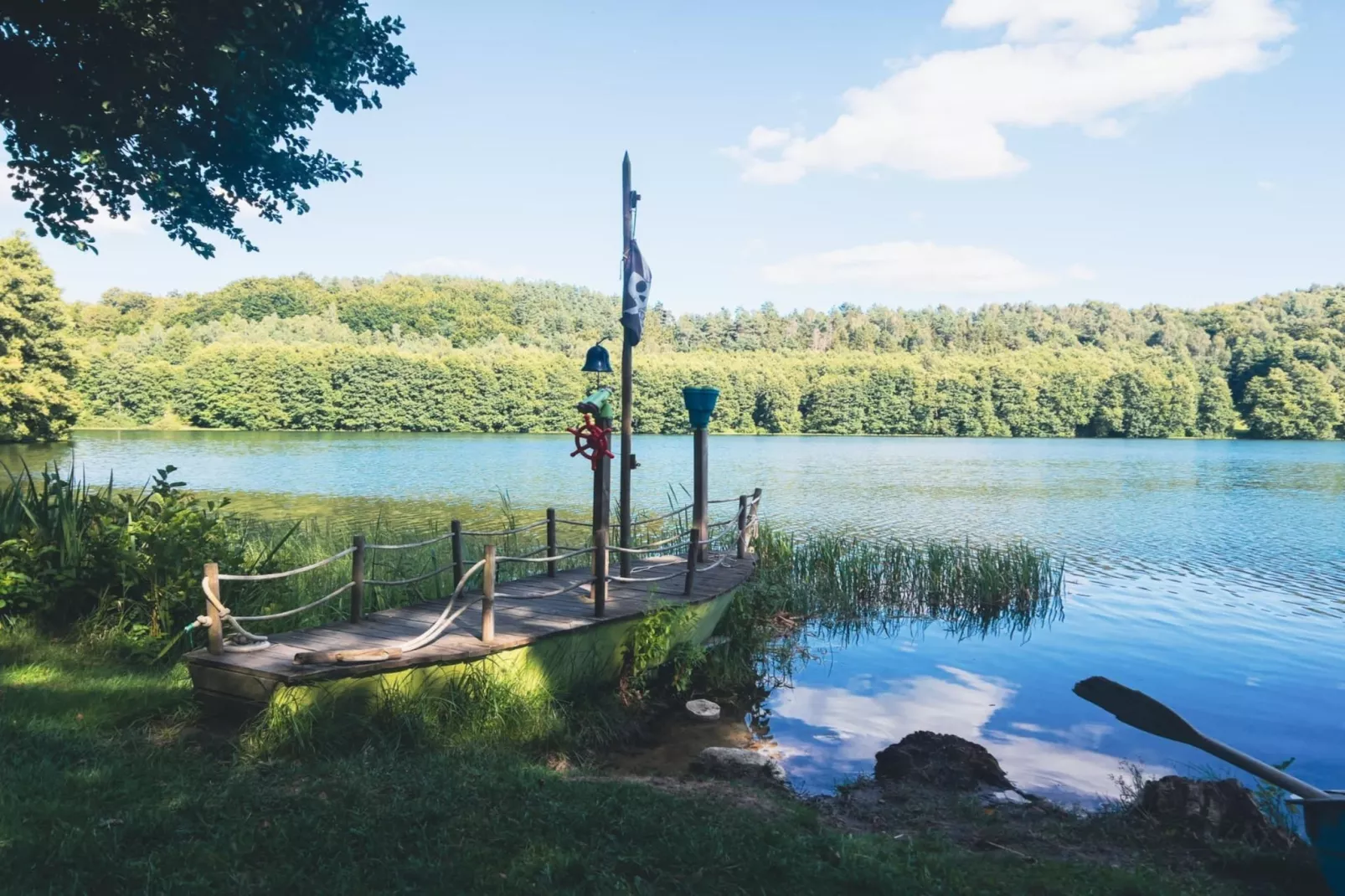 Dom w Starych Czaplach z domkiem na drzewie-Water view