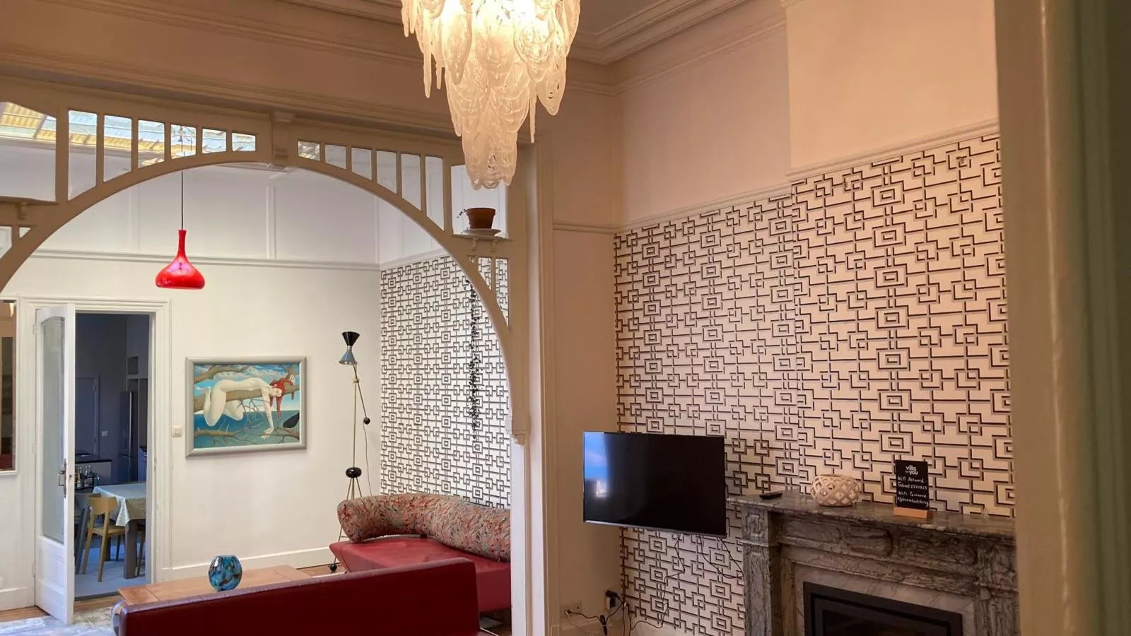 La Maison Bleue Ronse - Wohnzimmer