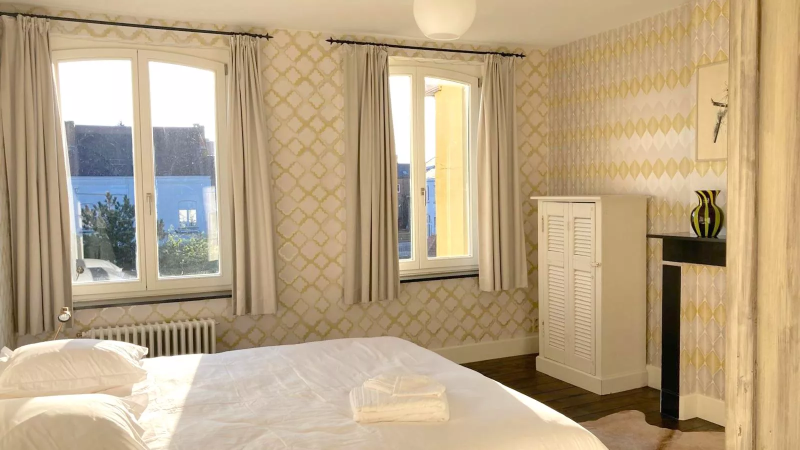 La Maison Bleue Ronse - Schlafzimmer