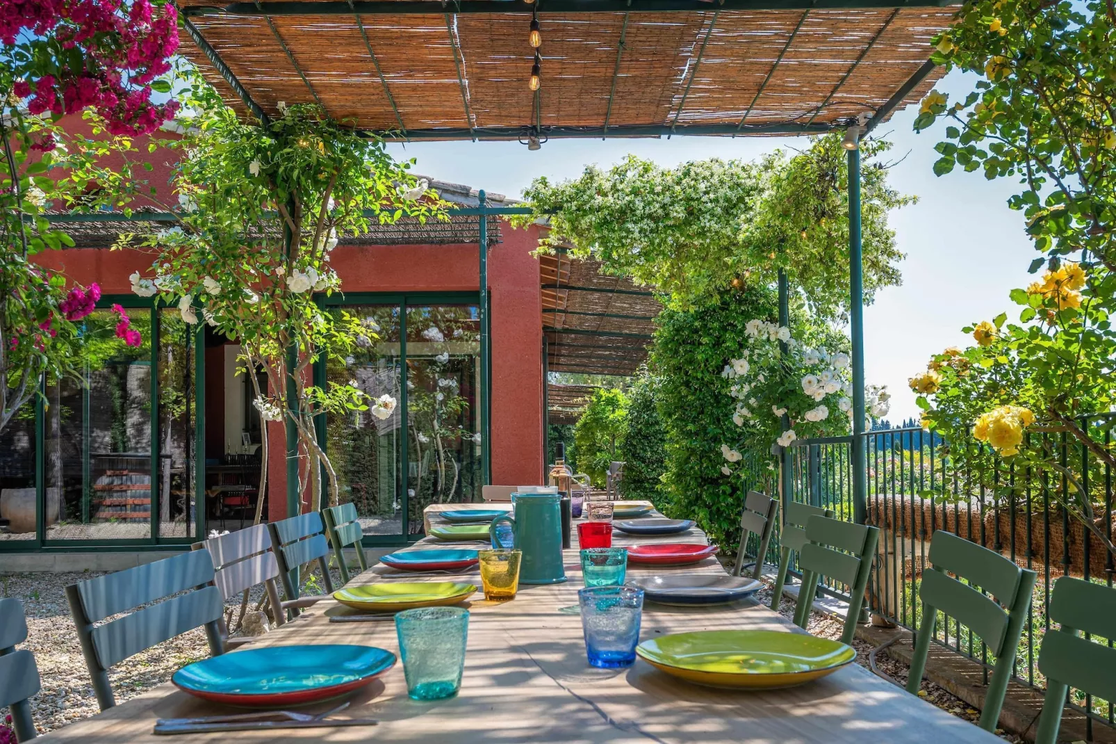 Le Mas Elaïa  votre havre familial avec piscine privée-Terrasse / balcon