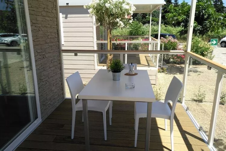 Residence Rebi Village in Imperia - Mobilehome 4 Pearl / MH4-Terrace balcony