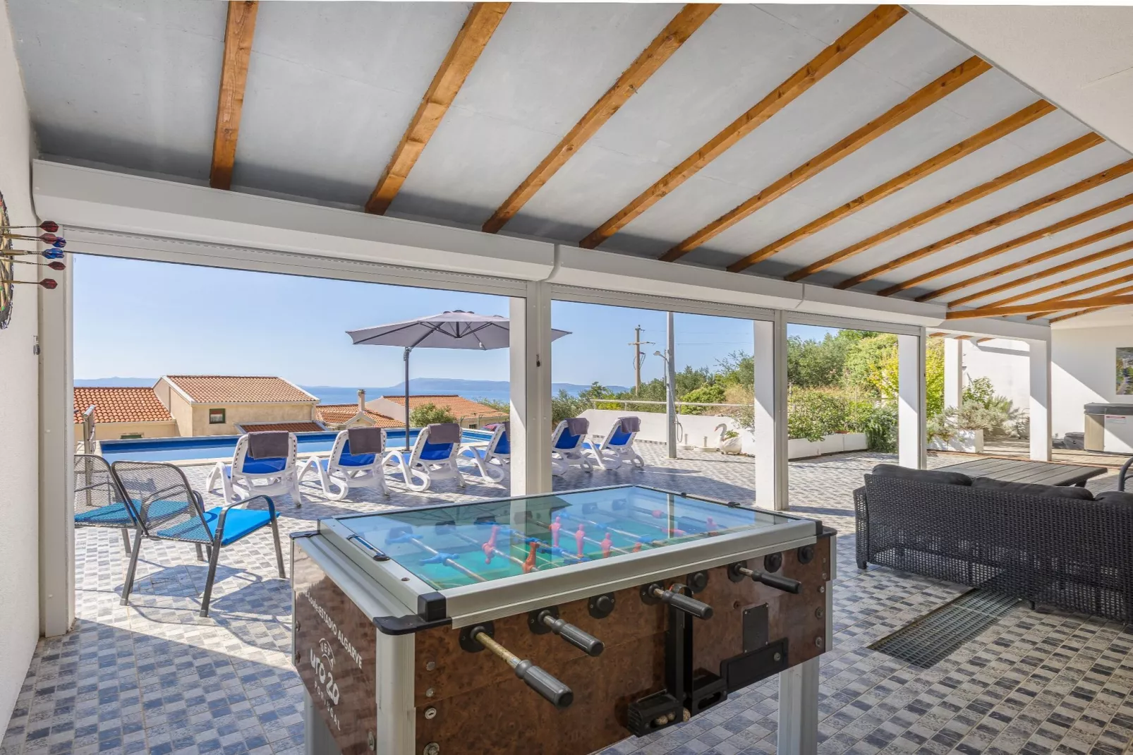 Villa Blanka - Six Bedroom Villa with Swimming Pool and Sea View-Schwimmbad