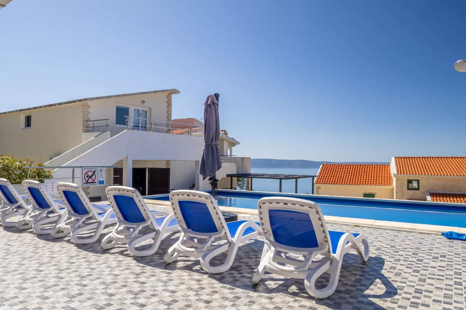 Villa Blanka - Six Bedroom Villa with Swimming Pool and Sea View-Schwimmbad