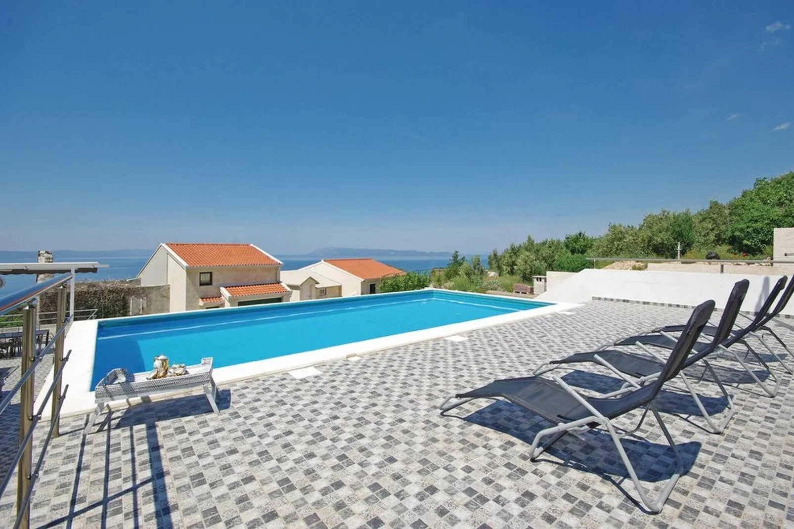 Villa Blanka - Six Bedroom Villa with Swimming Pool and Sea View-Schwimmbad