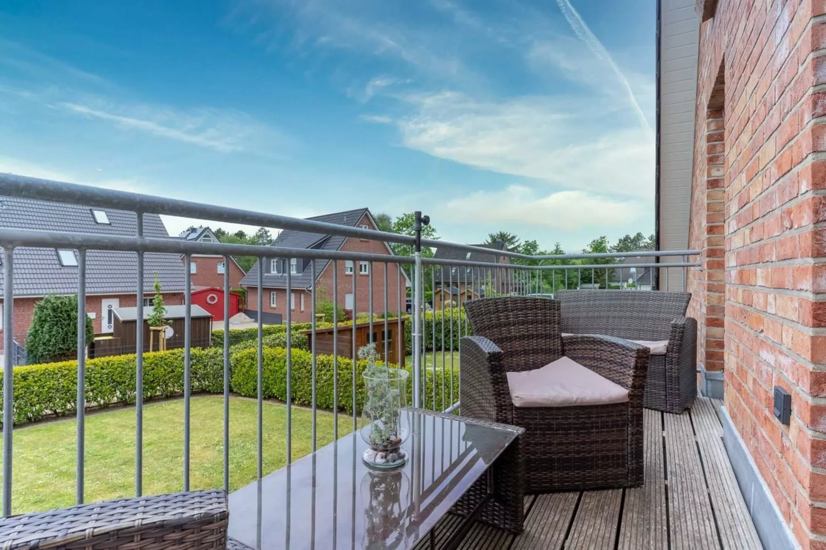 Ferienwohnung Klein Friesland - Flut St Peter-Ording-Terrasse / balcon