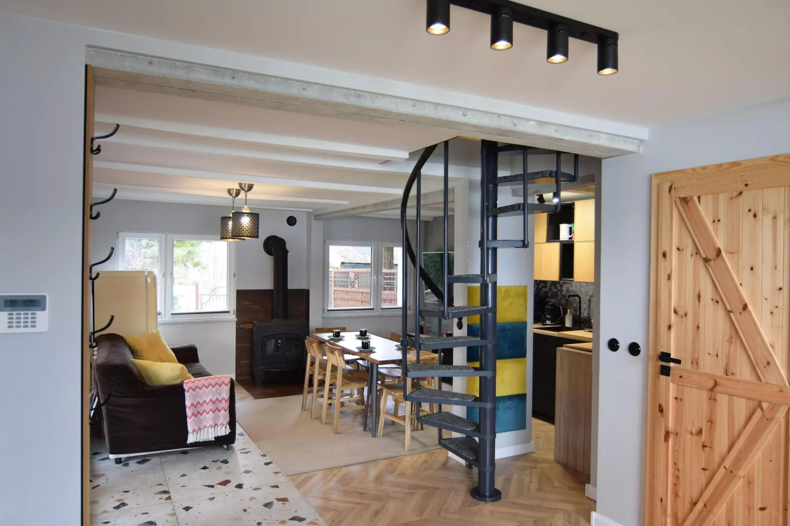 Dom wakacyjny w Starych Czaplach z dużą sauną-Wohnzimmer