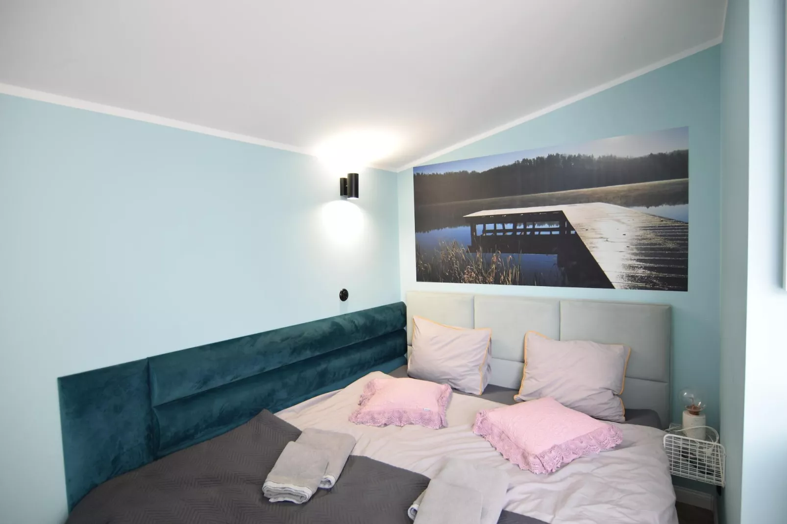 Dom wakacyjny w Starych Czaplach z dużą sauną-Schlafzimmer