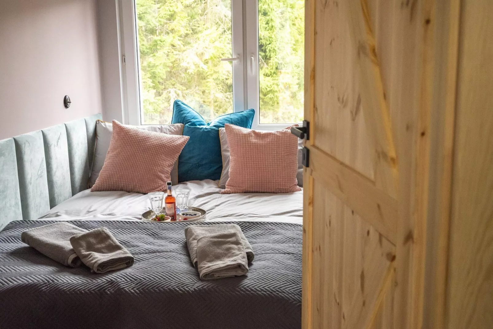 Dom wakacyjny w Starych Czaplach z dużą sauną-Schlafzimmer