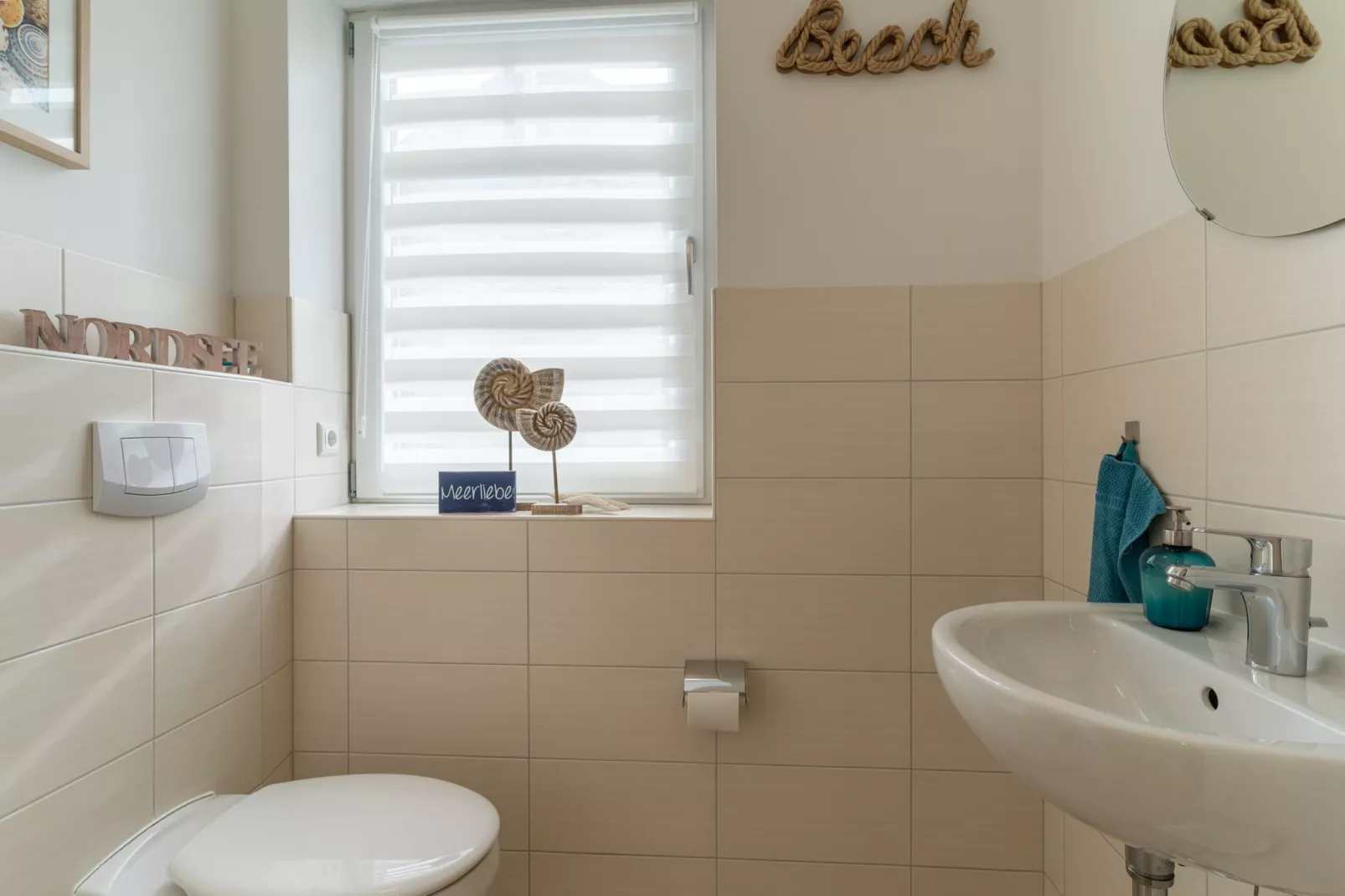 Doppelhaushälfte Op de Geest St Peter-Ording-Badezimmer