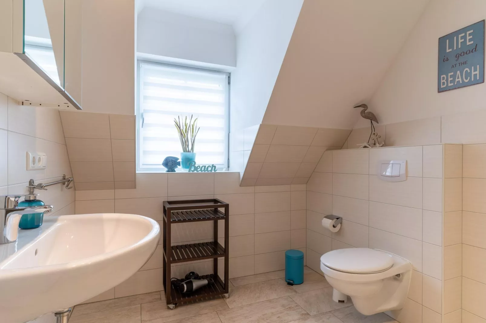 Doppelhaushälfte Op de Geest St Peter-Ording-Badezimmer