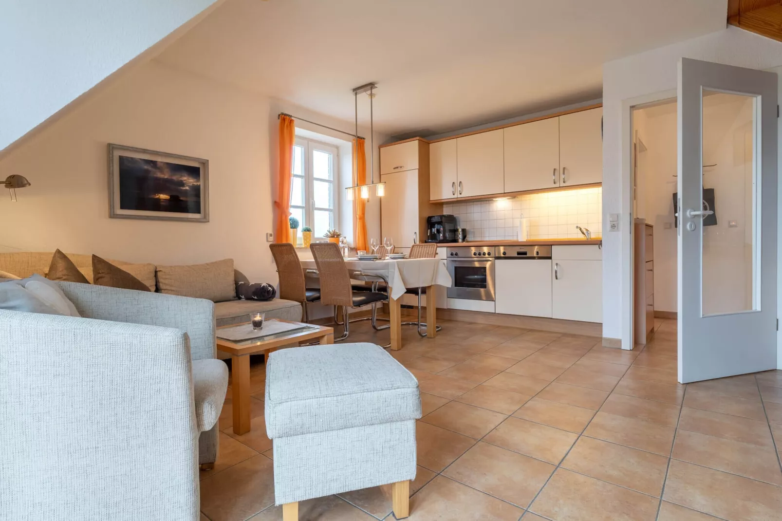 Ferienwohnung Langeneß-Wohnzimmer