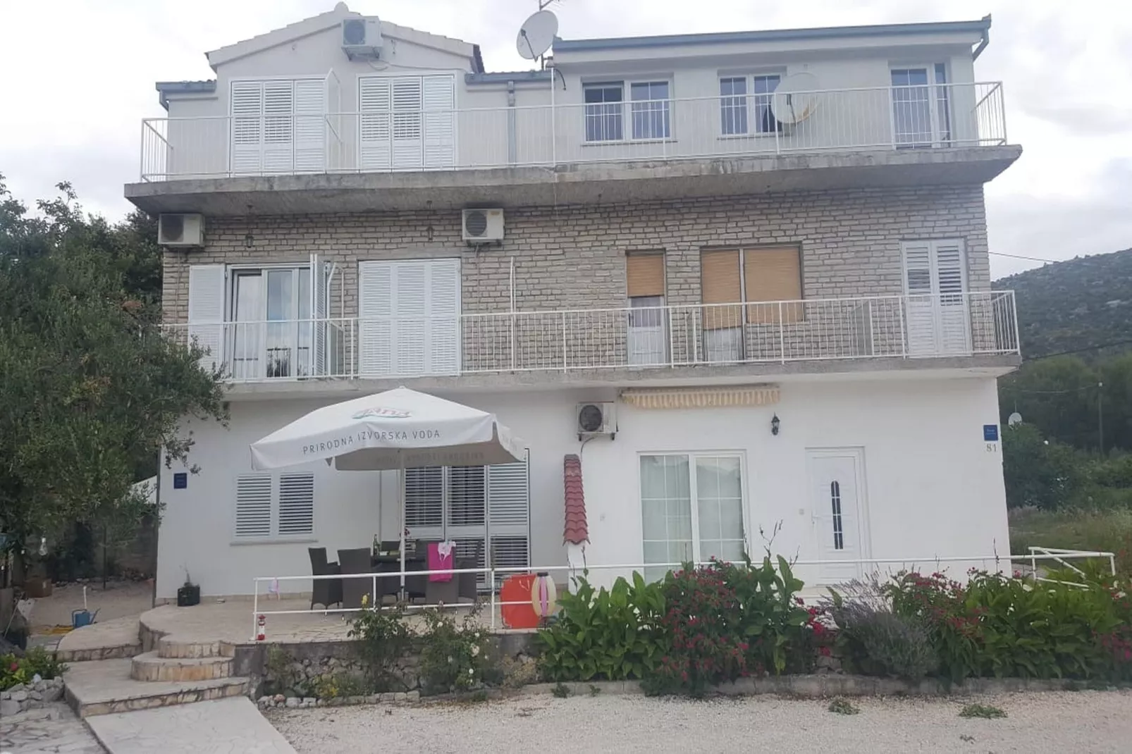 Apartments Semafor - One Bedroom Apartment with Terrace and Sea View A3 - Im Freien