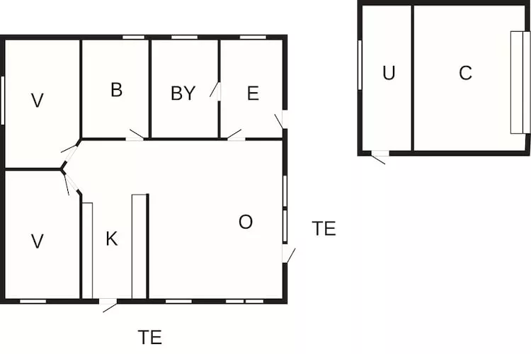 4 Sterne Ferienhaus in Esbjerg V-Grundriss
