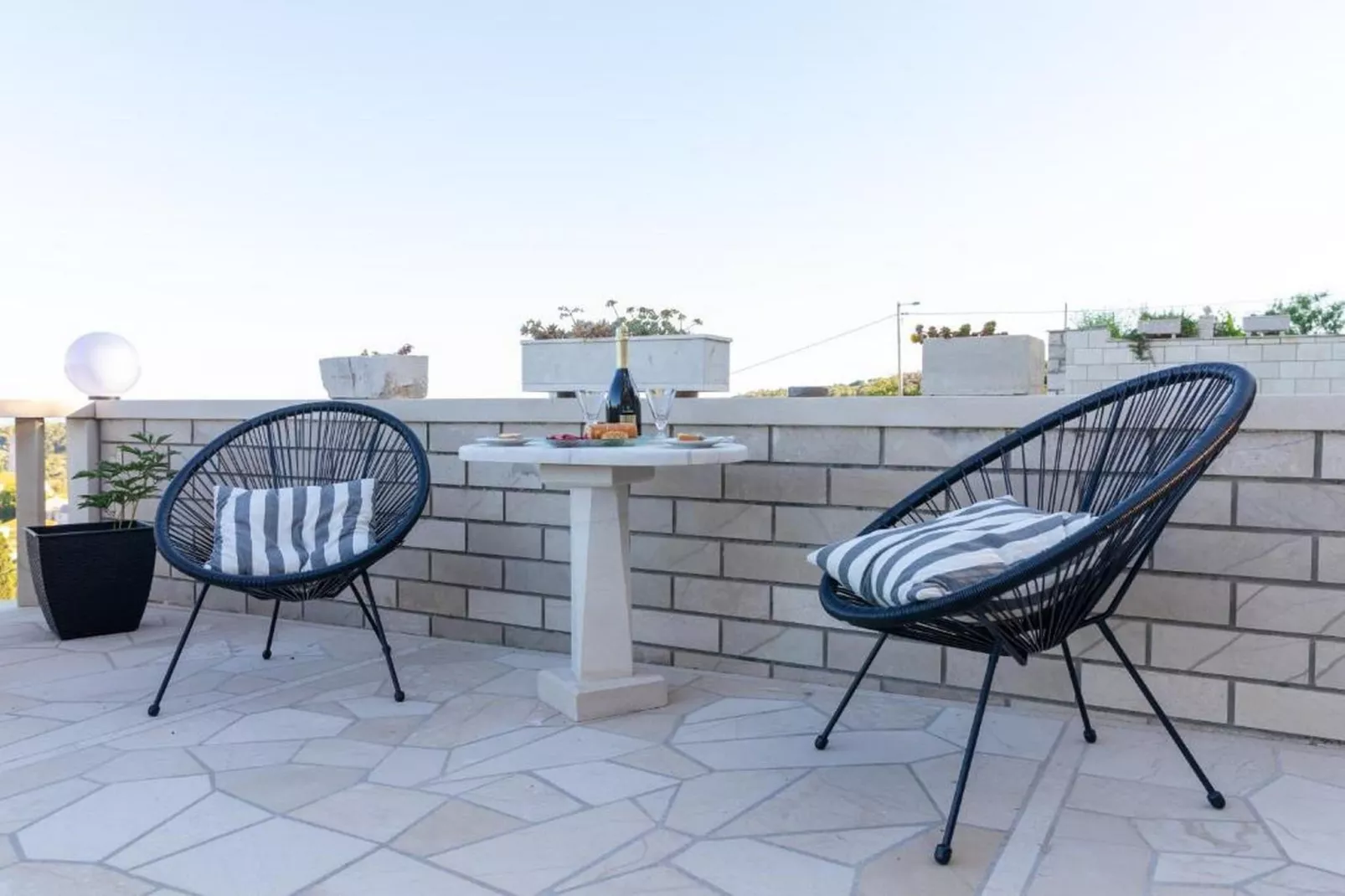 Apartment Villa Andro - Three Bedroom Apartment with Terrace and Sea View-Terrace