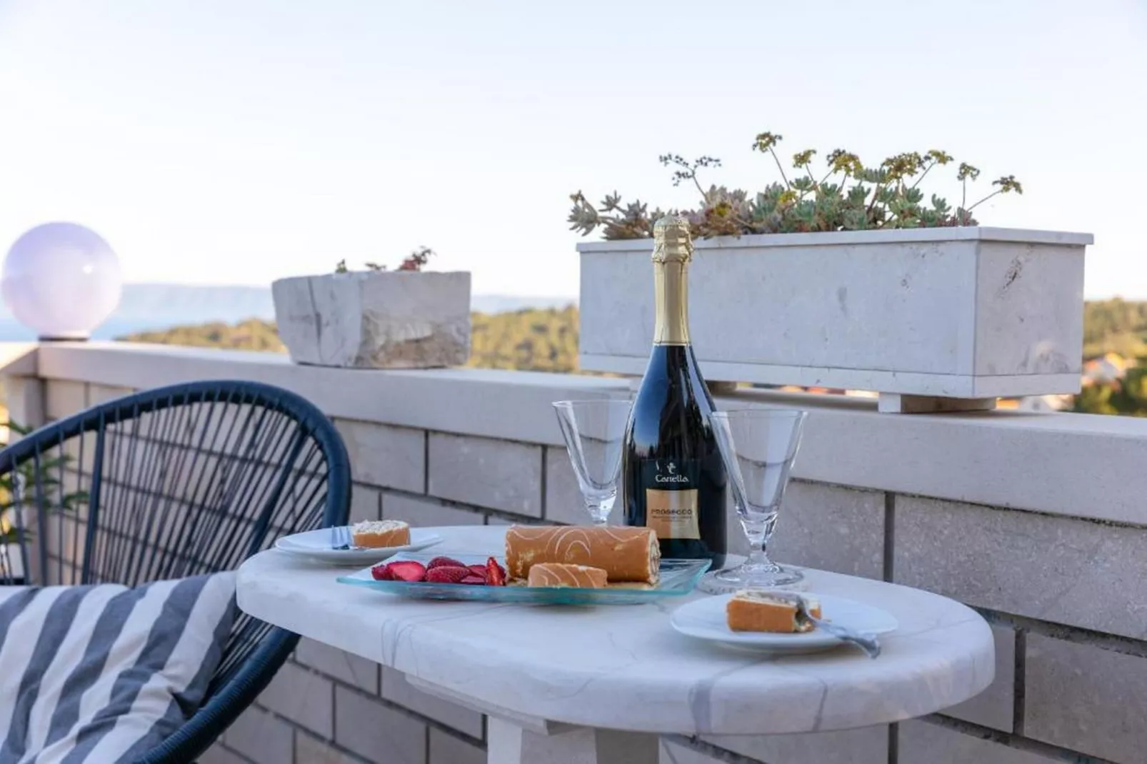 Apartment Villa Andro - Three Bedroom Apartment with Terrace and Sea View-Terrace