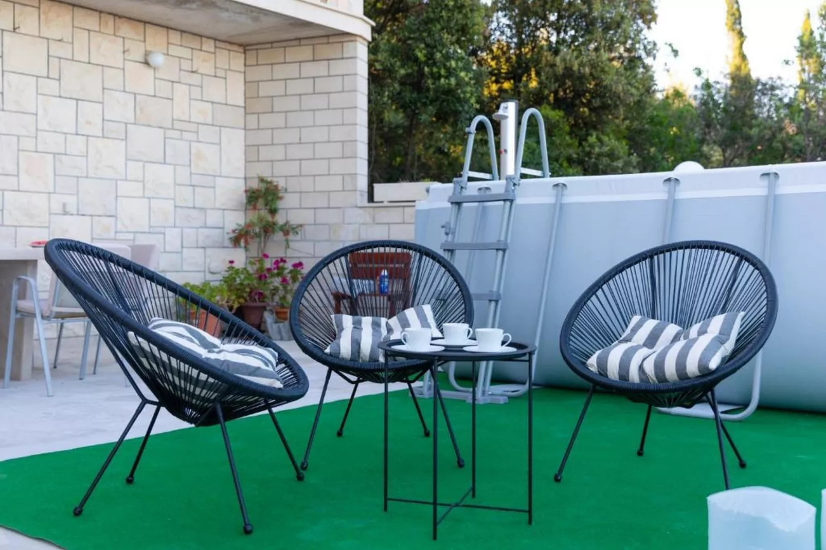 Apartment Villa Andro - Three Bedroom Apartment with Terrace and Sea View-Terrace