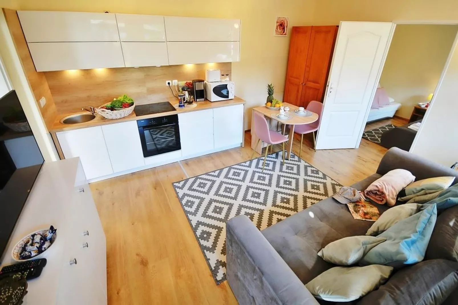 Apartament nr 1 40 qm parter Ustronie Morskie-Kitchen