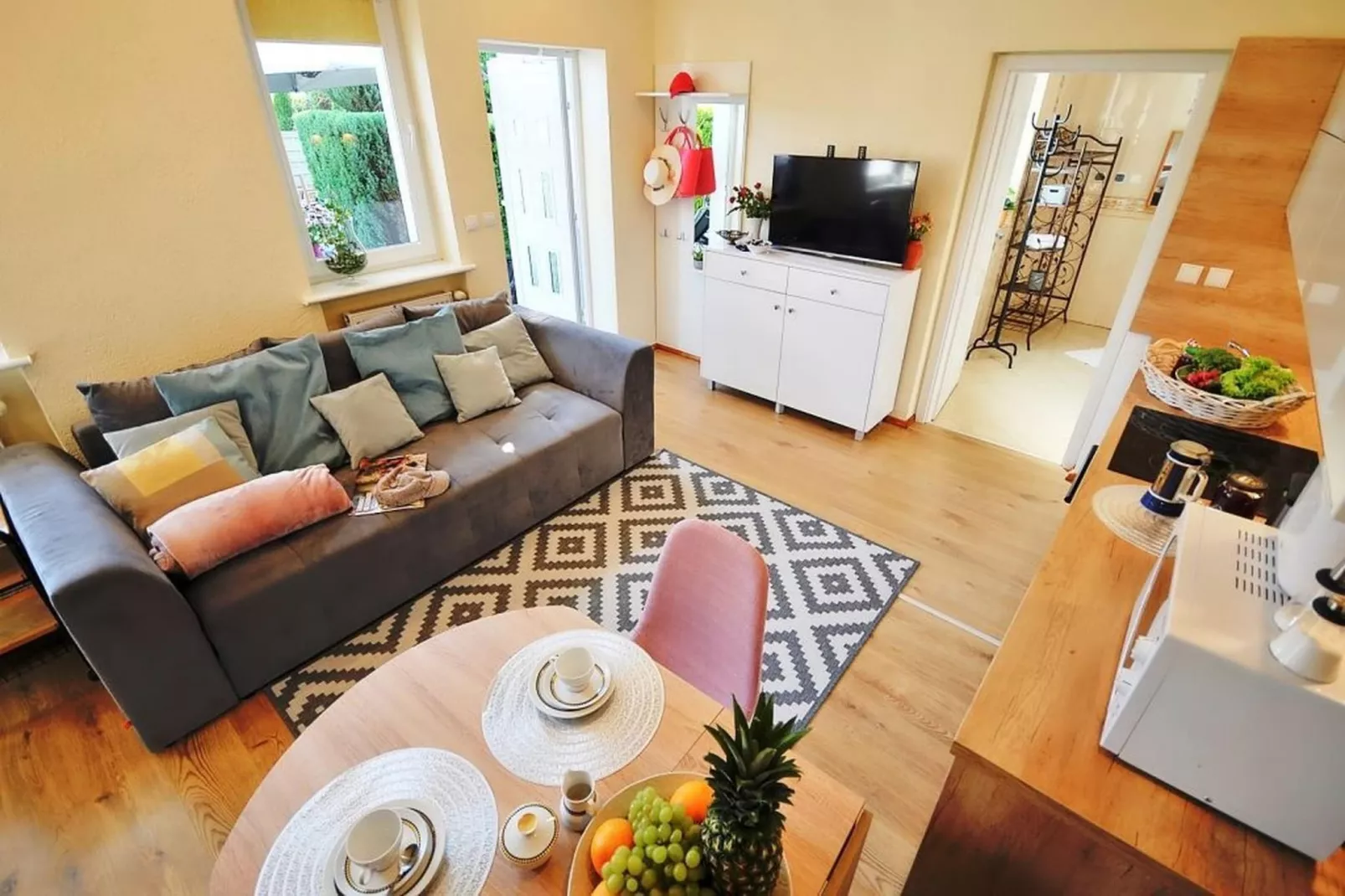 Apartament nr 1 40 qm parter Ustronie Morskie-Kitchen