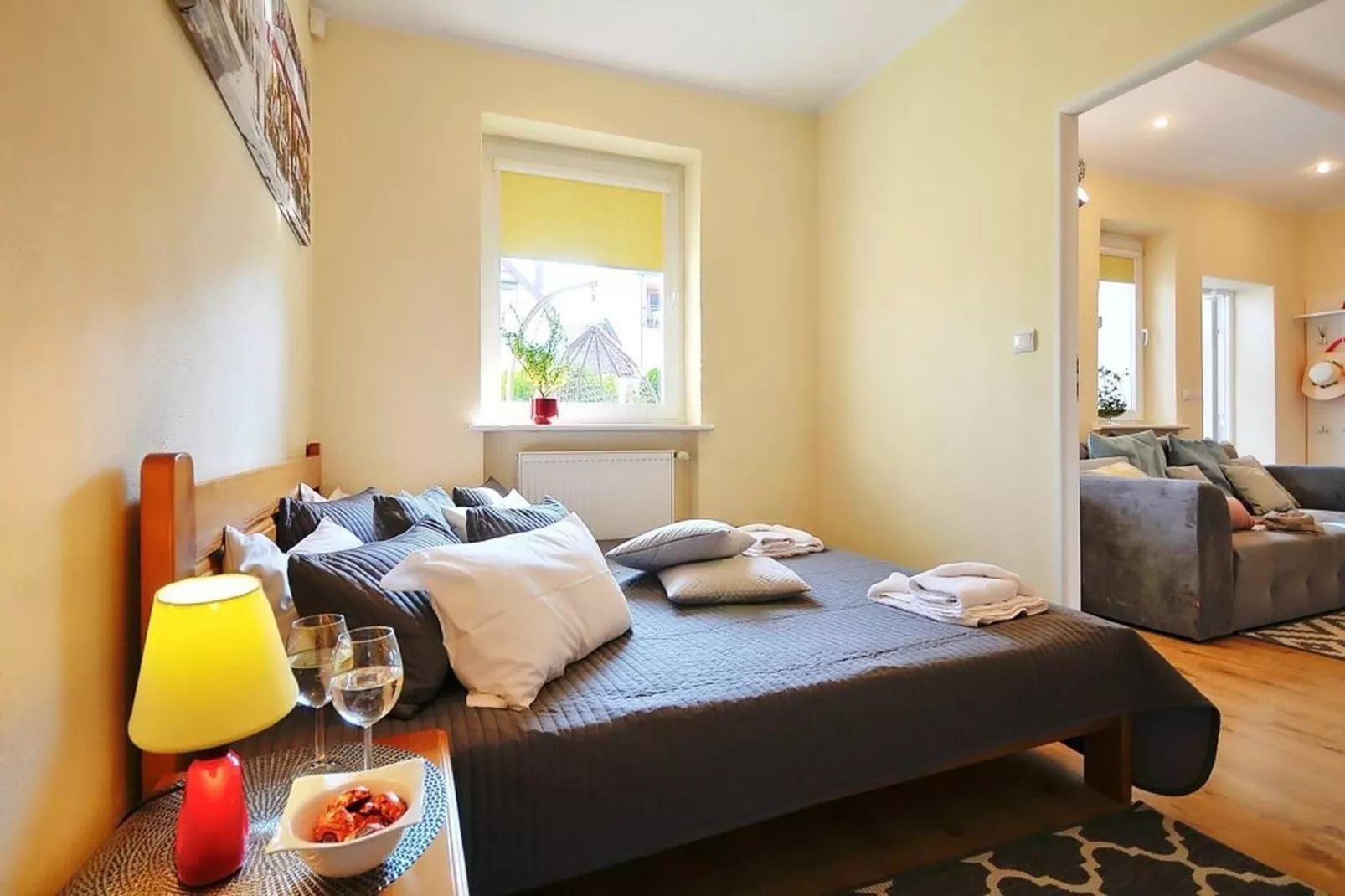 Apartament nr 1 40 qm parter Ustronie Morskie-Bedroom