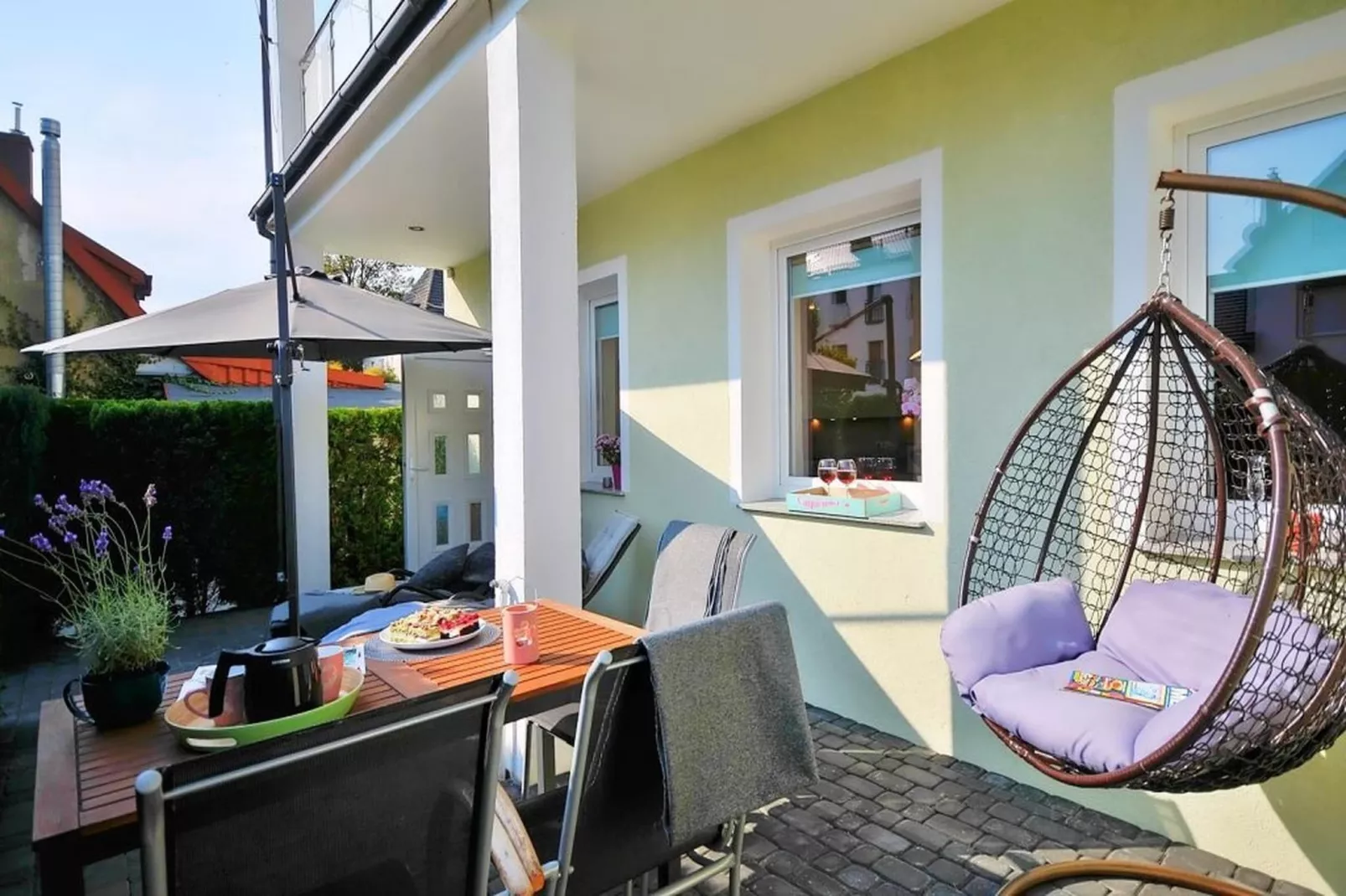 Apartament nr 1 40 qm parter Ustronie Morskie-Terrace balcony