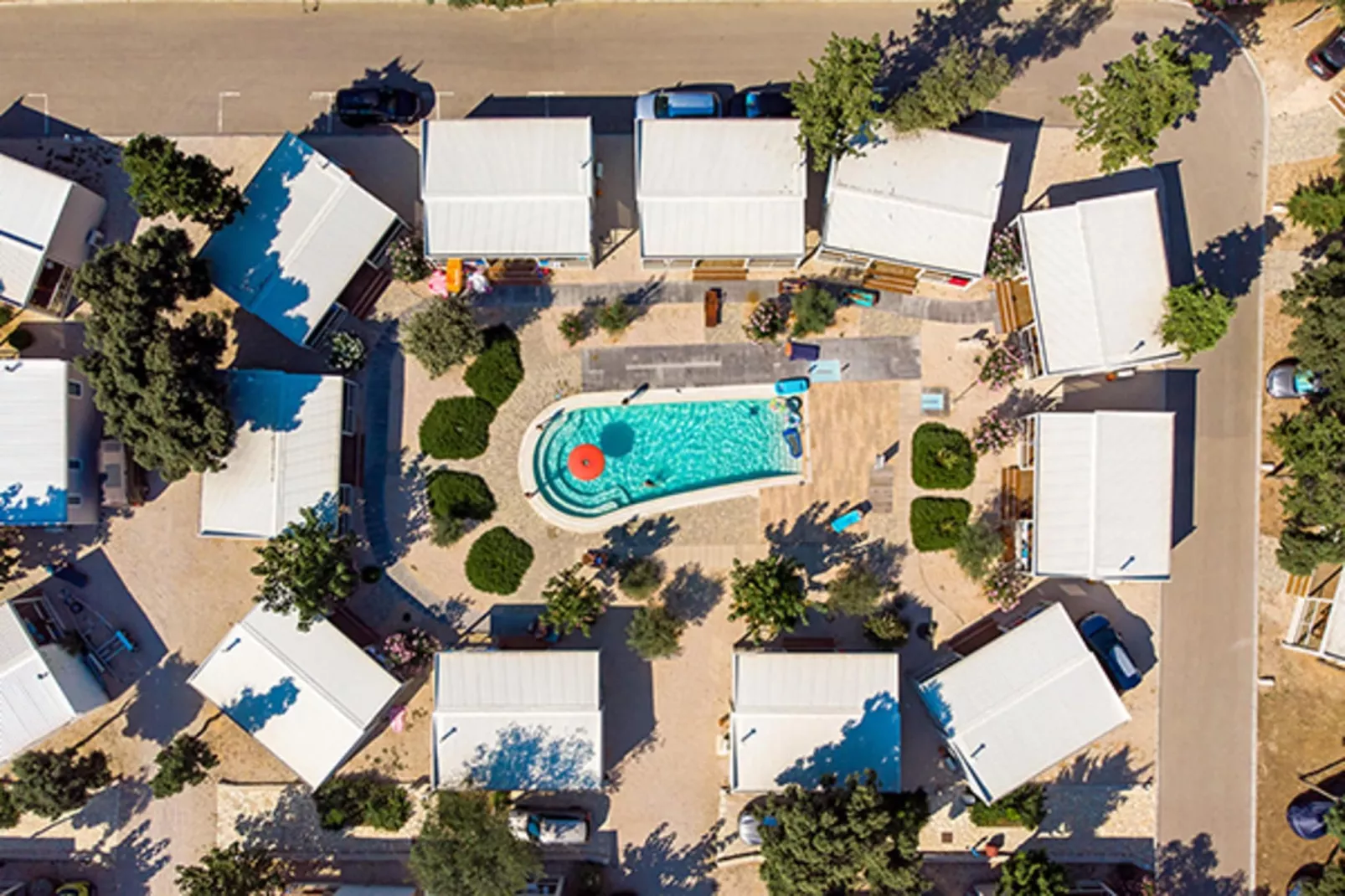 Mobile Homes Strasko Novalja Mediteran Superior mit Pool ca 34 qm für 6 Pers - Zones été à 1 km