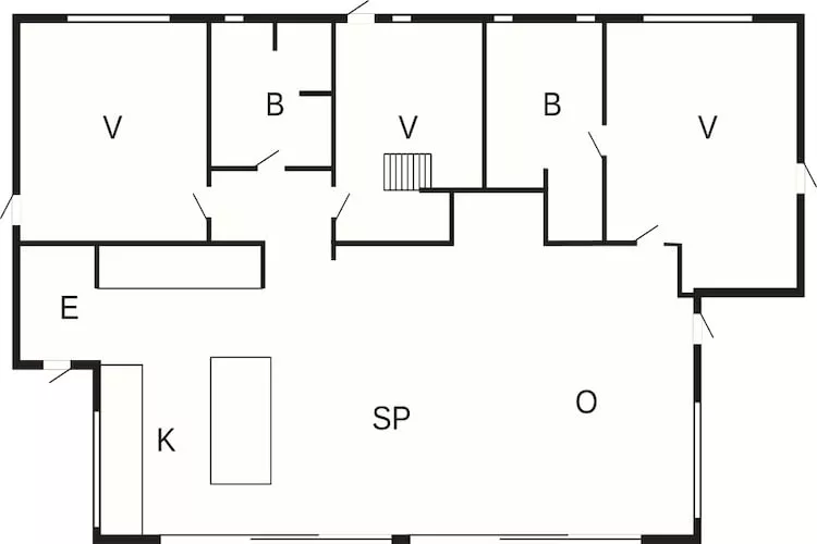 Maison de vacances pour 7 a Ålbæk-By Traum - Plan