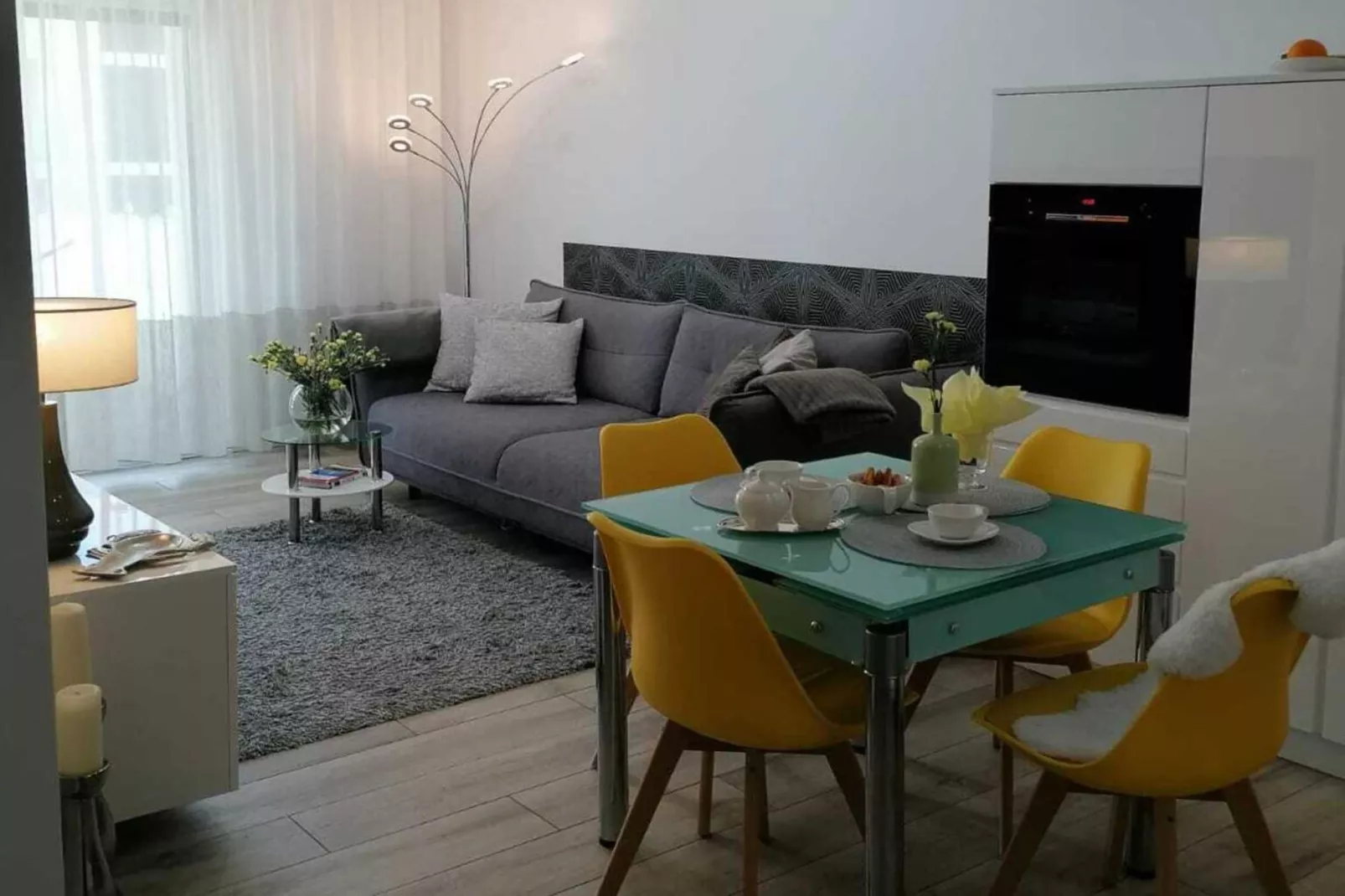 Apartment de luxe am Strand von Rewal-Living room