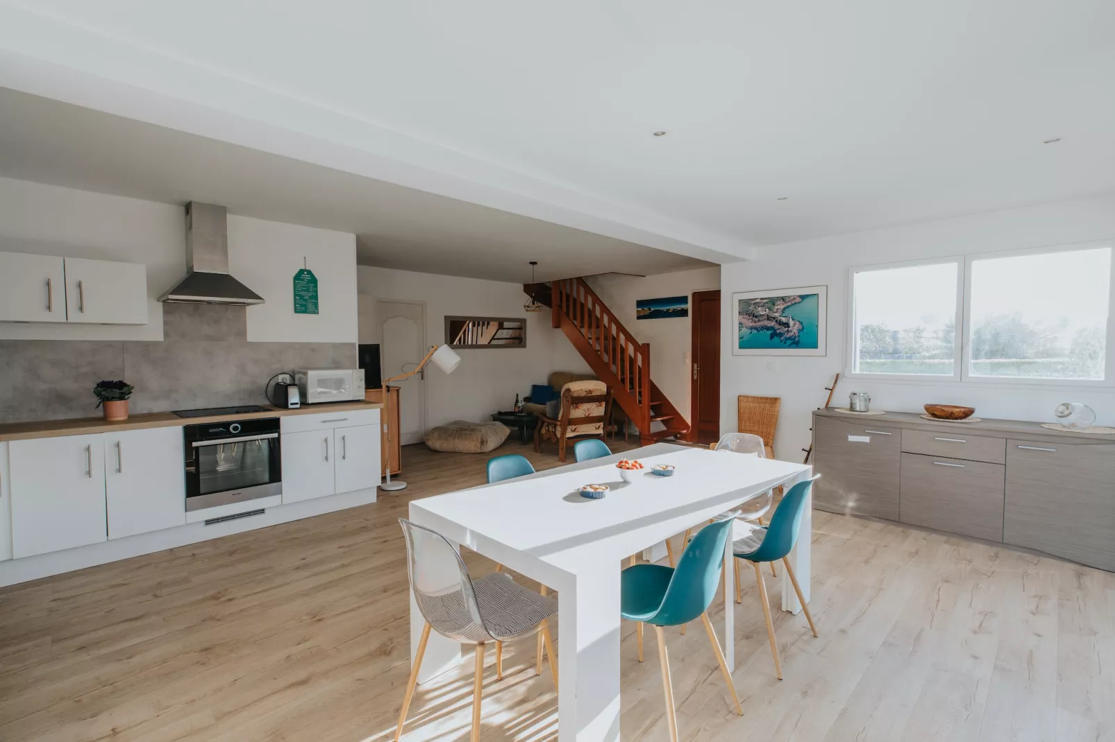 Ferienhaus in Porspoder-Esszimmer