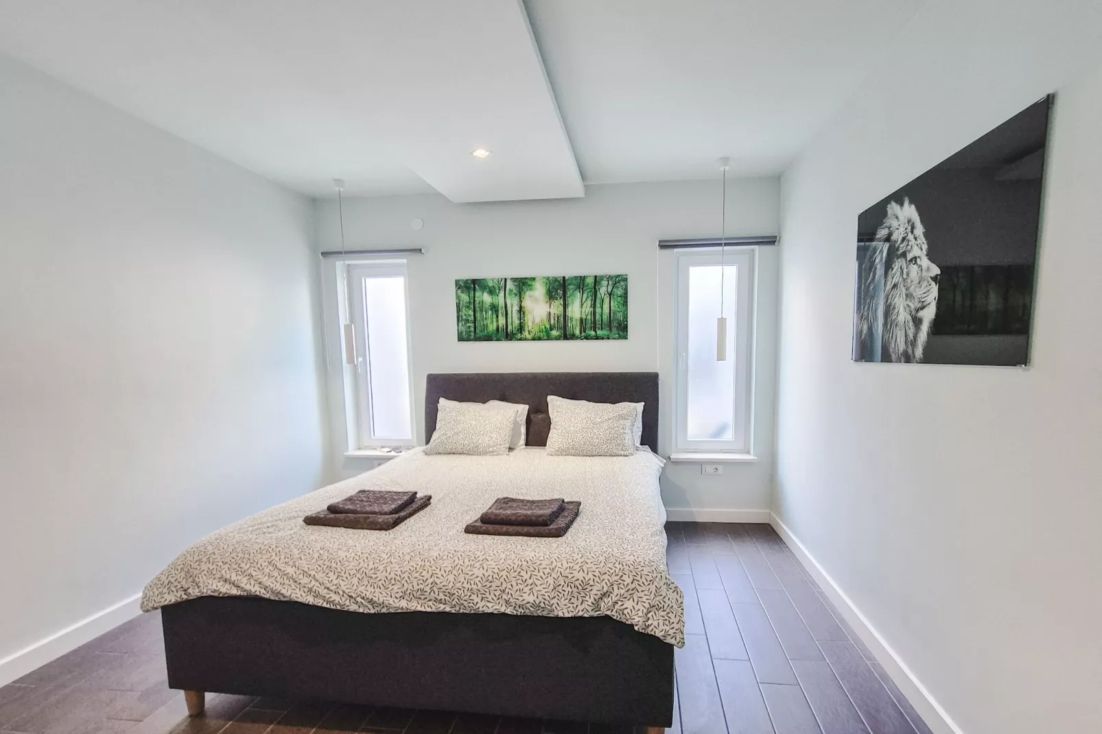 Apartment LaVilla - Two Bedroom Apartment with Balcony and Sea View (Žuti)-Bedroom