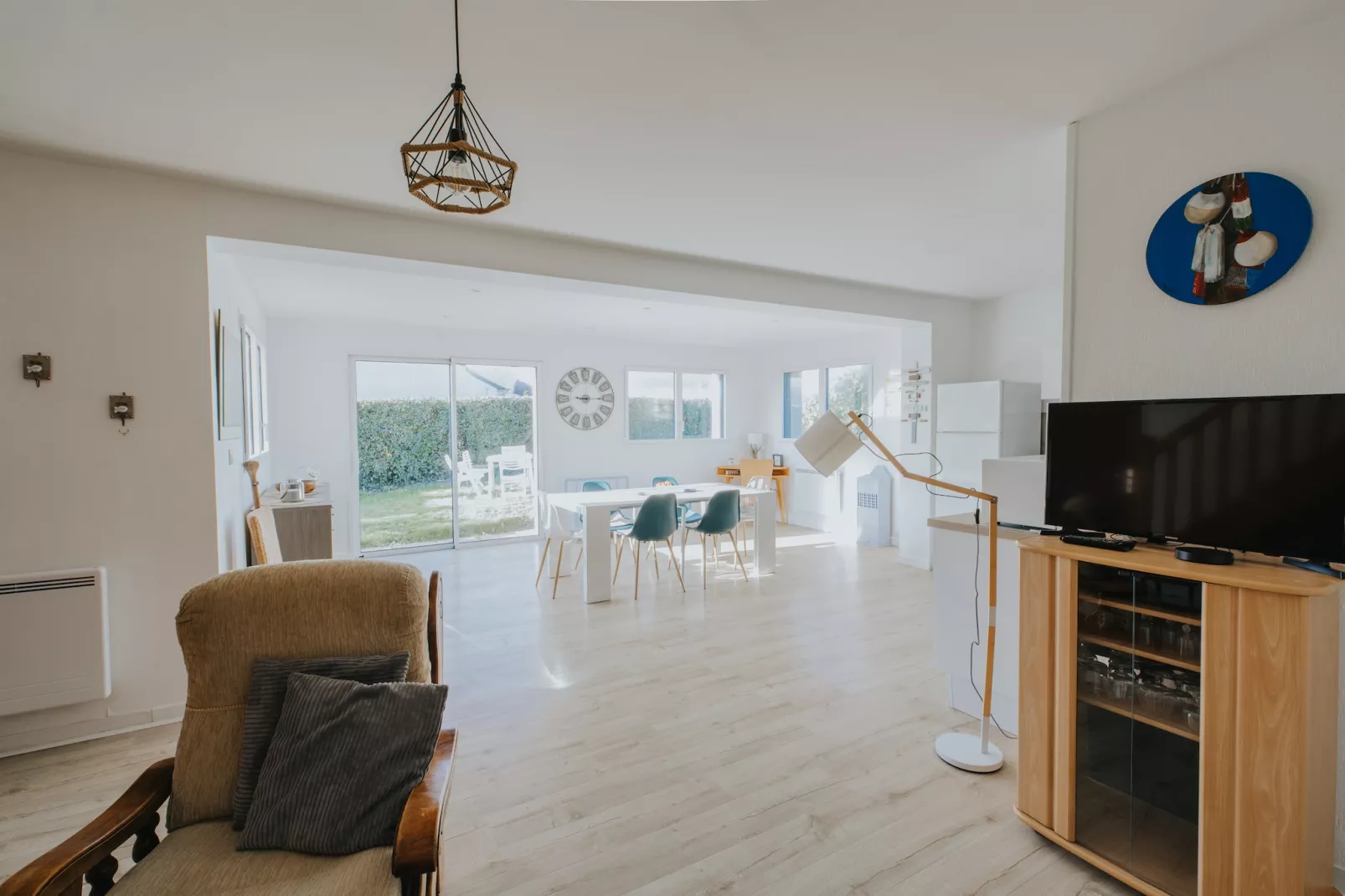 Ferienhaus in Porspoder-Wohnzimmer