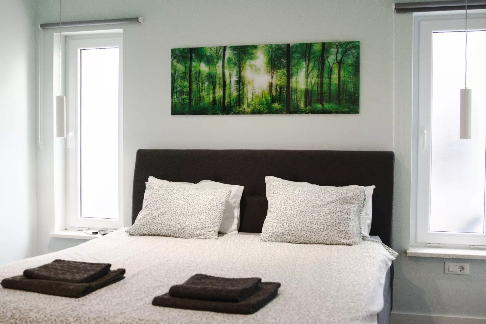 Apartment LaVilla - Two Bedroom Apartment with Balcony and Sea View (Žuti)-Bedroom