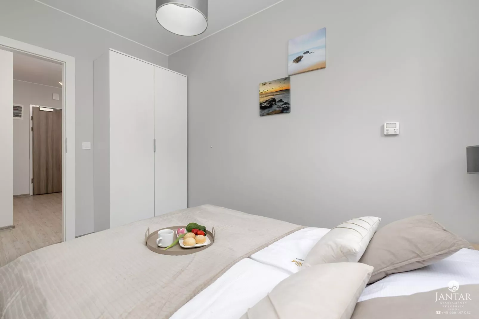 Apartament Grunwaldzka 12b/22 Pobierowo-Bedroom