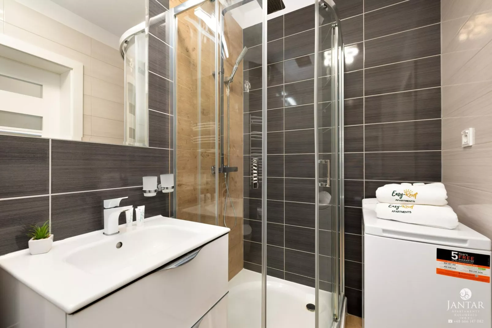 Apartament Grunwaldzka 12b/22 Pobierowo-Bathroom