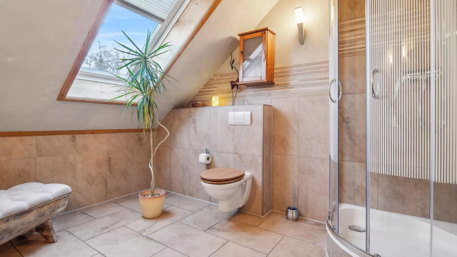 Naturstammhaus-Salle de bain