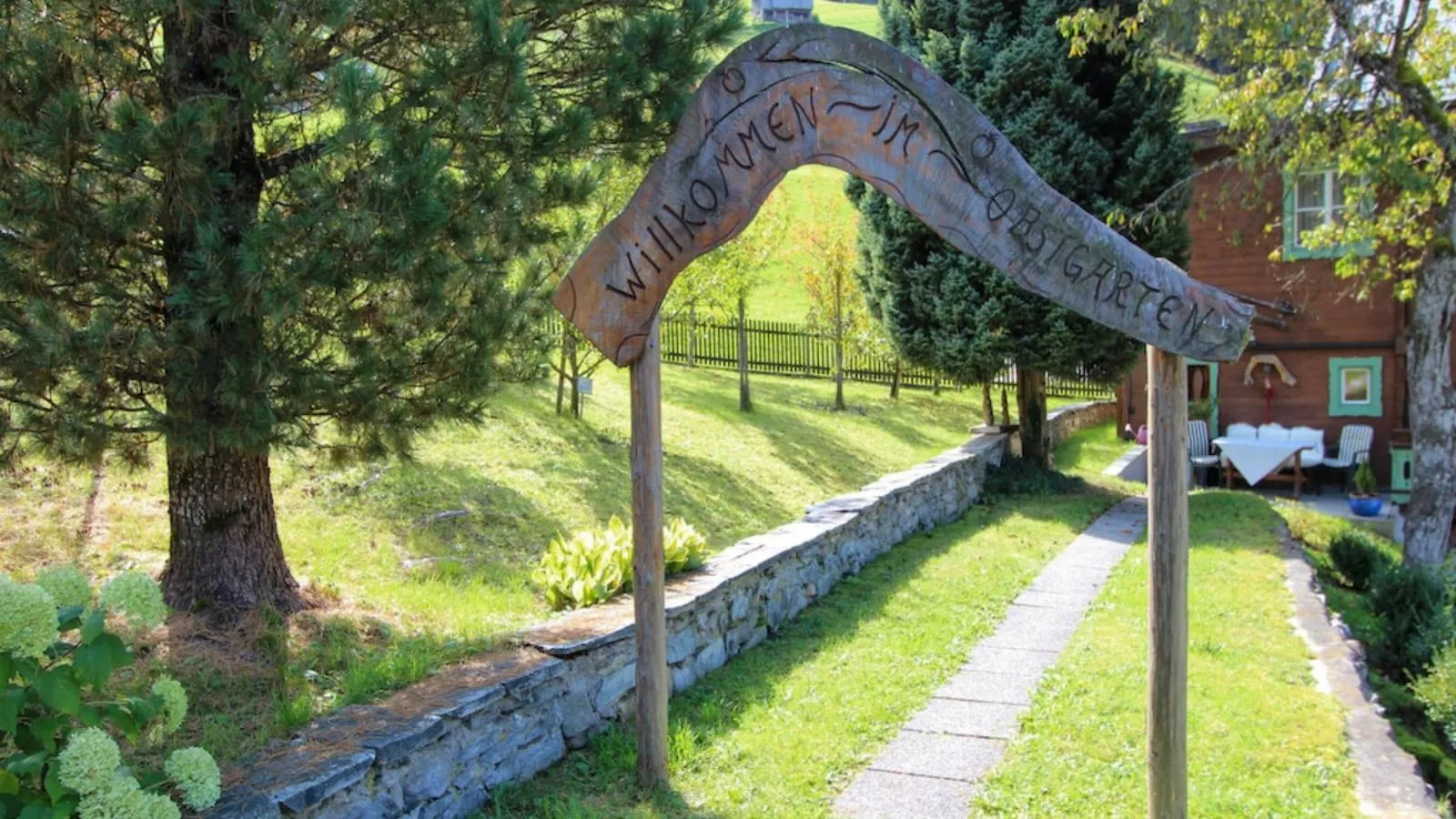 Chalet Anna Bramberg-Garten Sommer