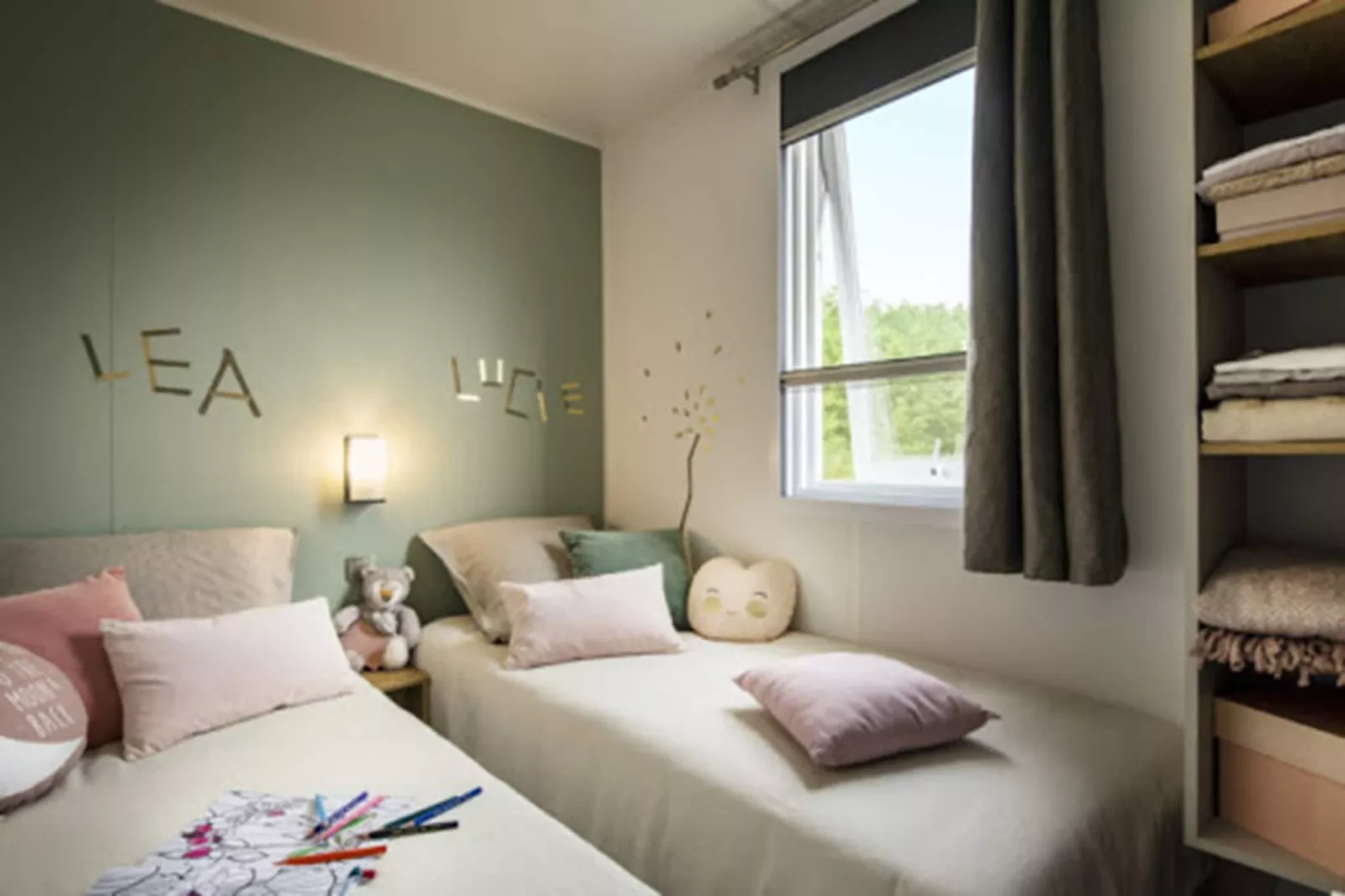 Camping L'Air Marin Vias-Plage  Mobilhome ACAPULCO 3CH - Chambre