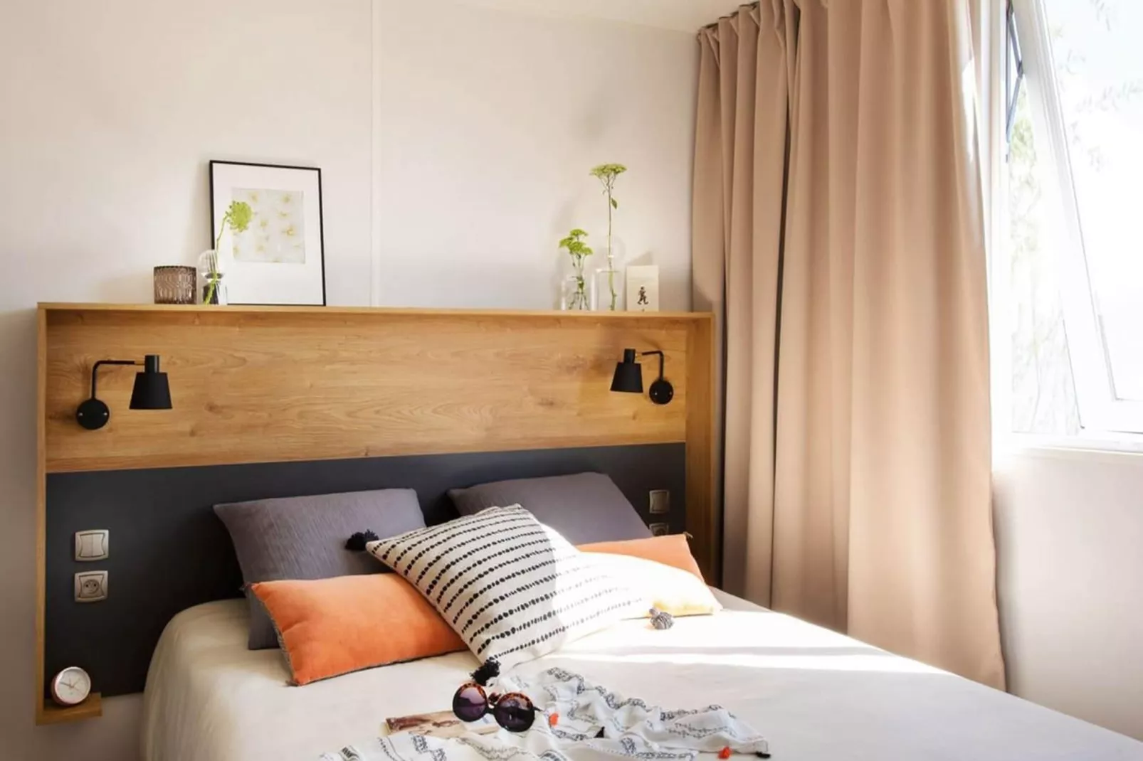 Camping L'Air Marin Vias-Plage  Mobilhome Acapulco 2CH - Chambre