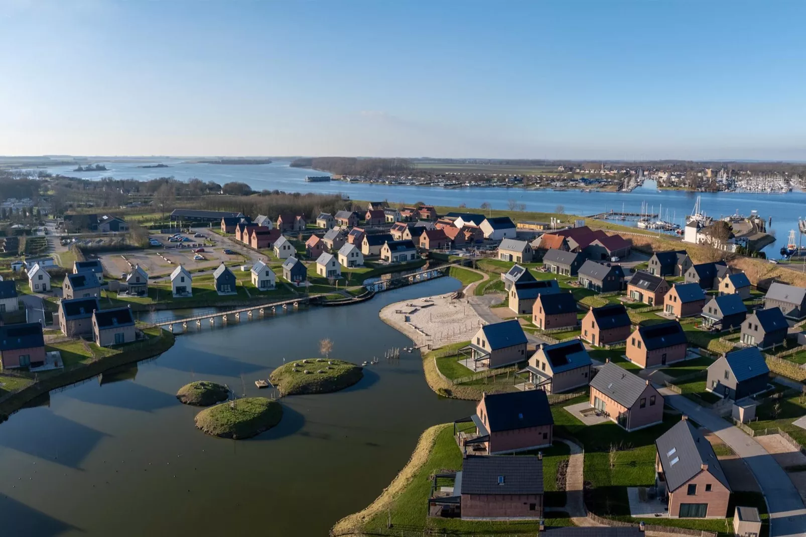 Park Veerse Kreek 4-Gebiete Sommer 5 km