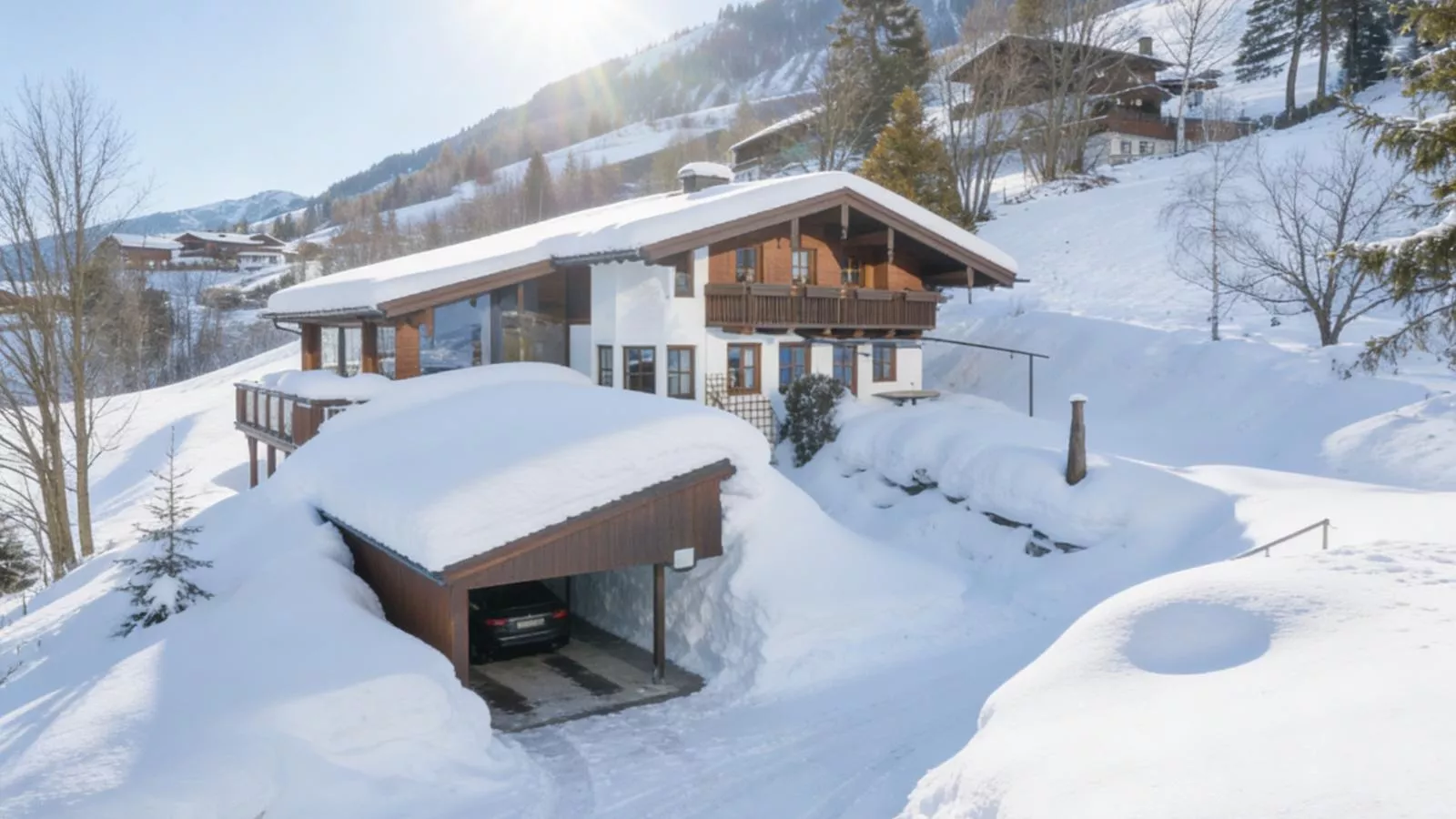 Spykerhütte-Exterior in winter