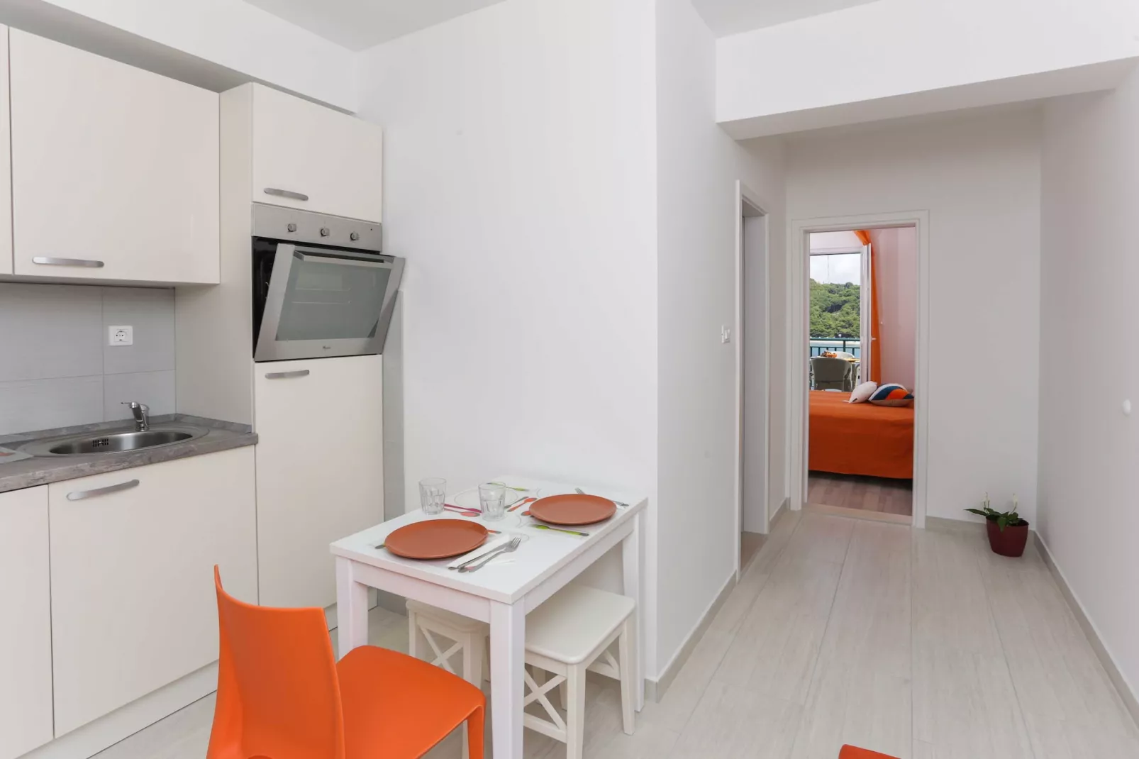 Apartments Posta - Comfort One-Bedroom Apartment with Terrace and Sea View - Apartman 6
