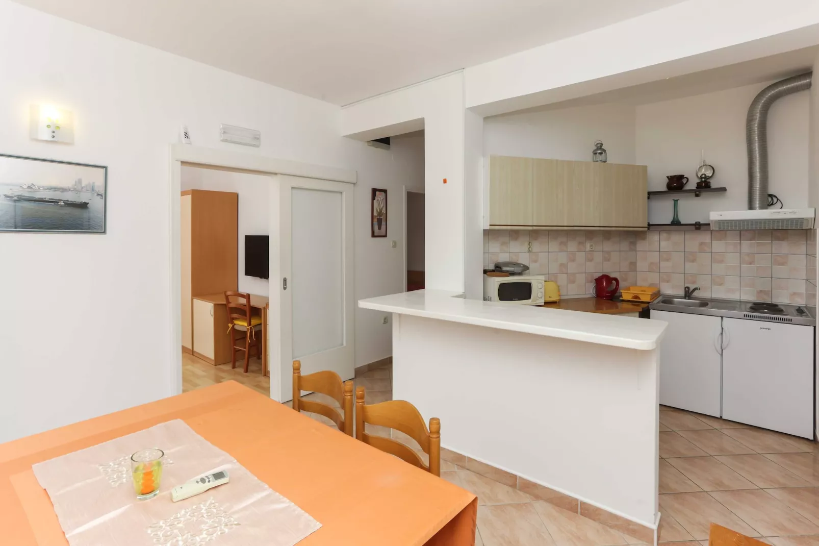 Apartments Posta - One-Bedroom Apartment with Terrace and Sea View (4 Adults) - Apartman 4-Salle à manger