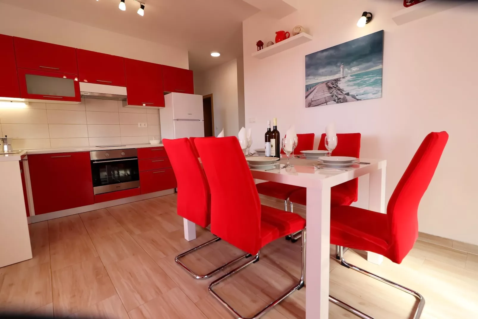 Holiday Home Adriatic View-Five Bedroom Holiday Home with Pool and Sea View-Kitchen