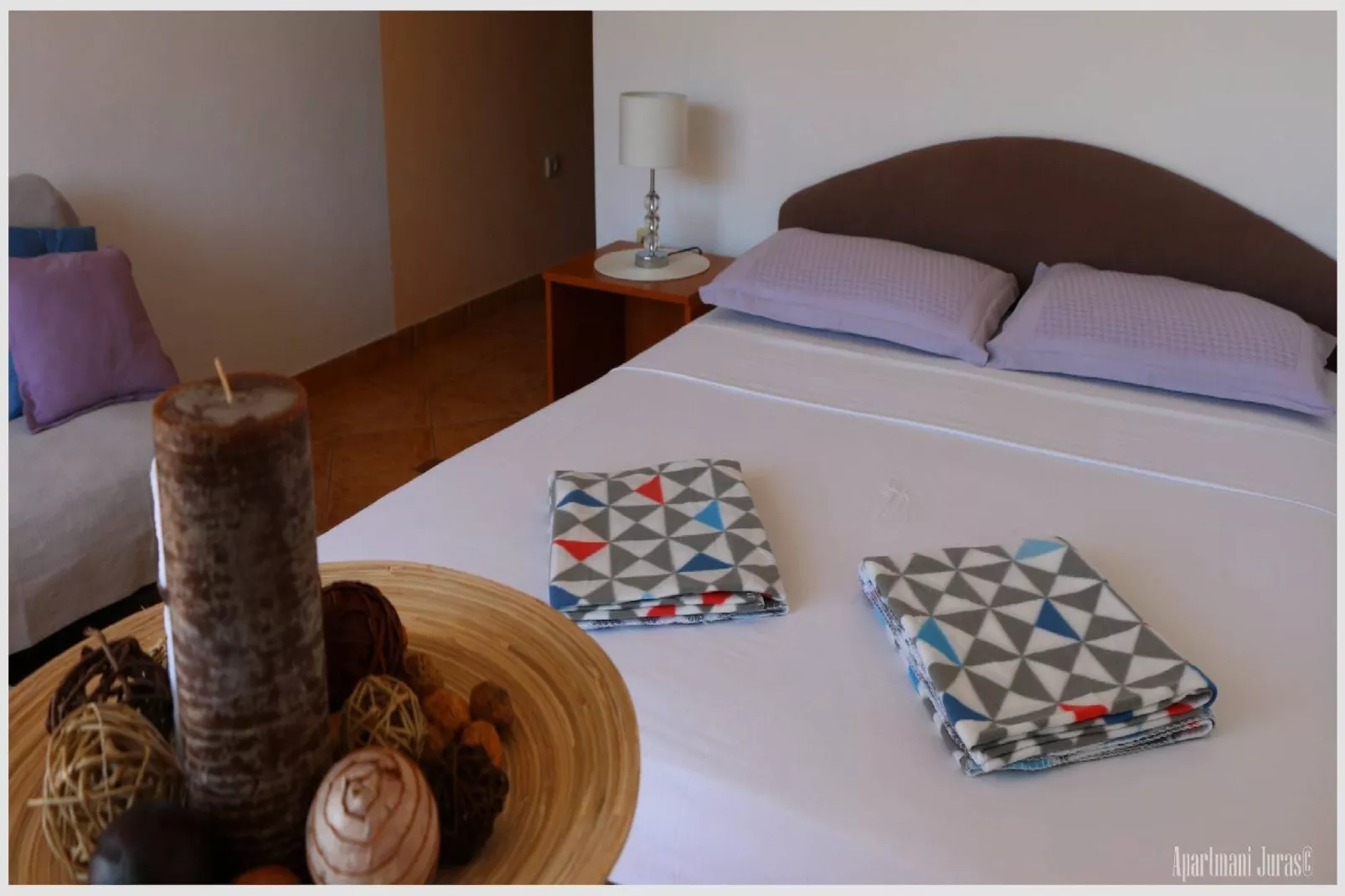 Apartments Juras - Studio Apartment with Sea View (Marija)-Schlafzimmer