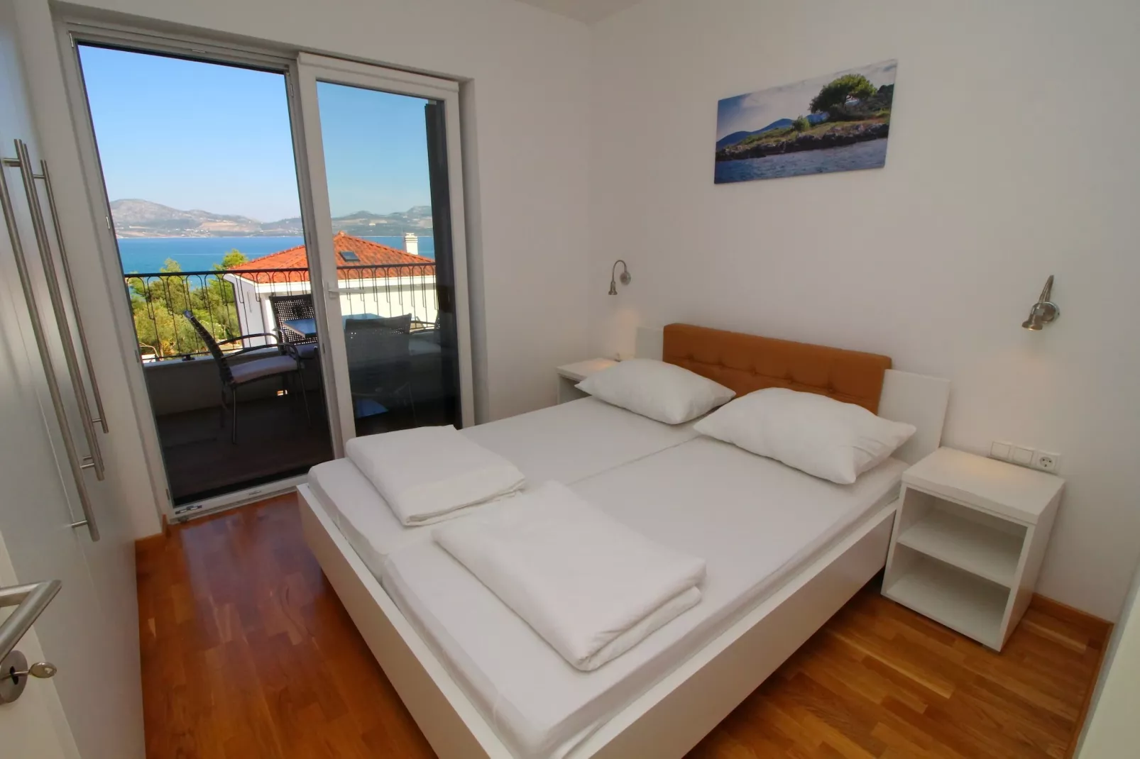 Apartments Kula - Comfort One Bedroom Apartment with Balcony and Sea View-A4-Bedroom