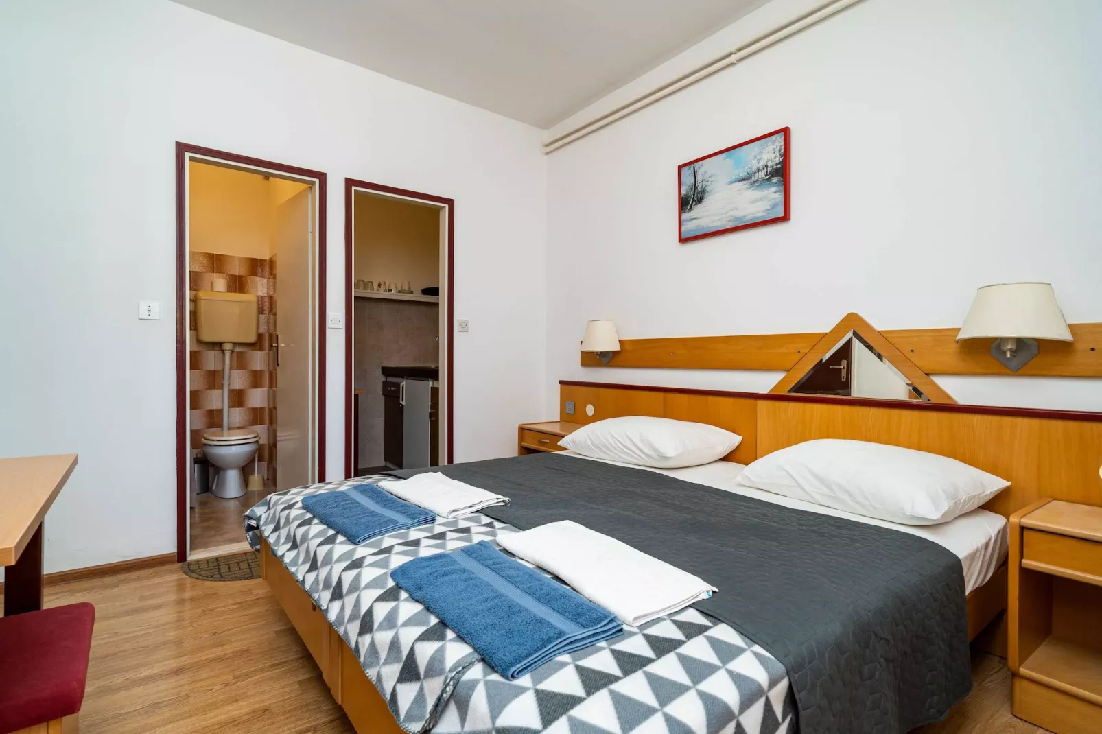 Apartments Klis -Studio Apartment with Terrace - 2 (B) - Schlafzimmer