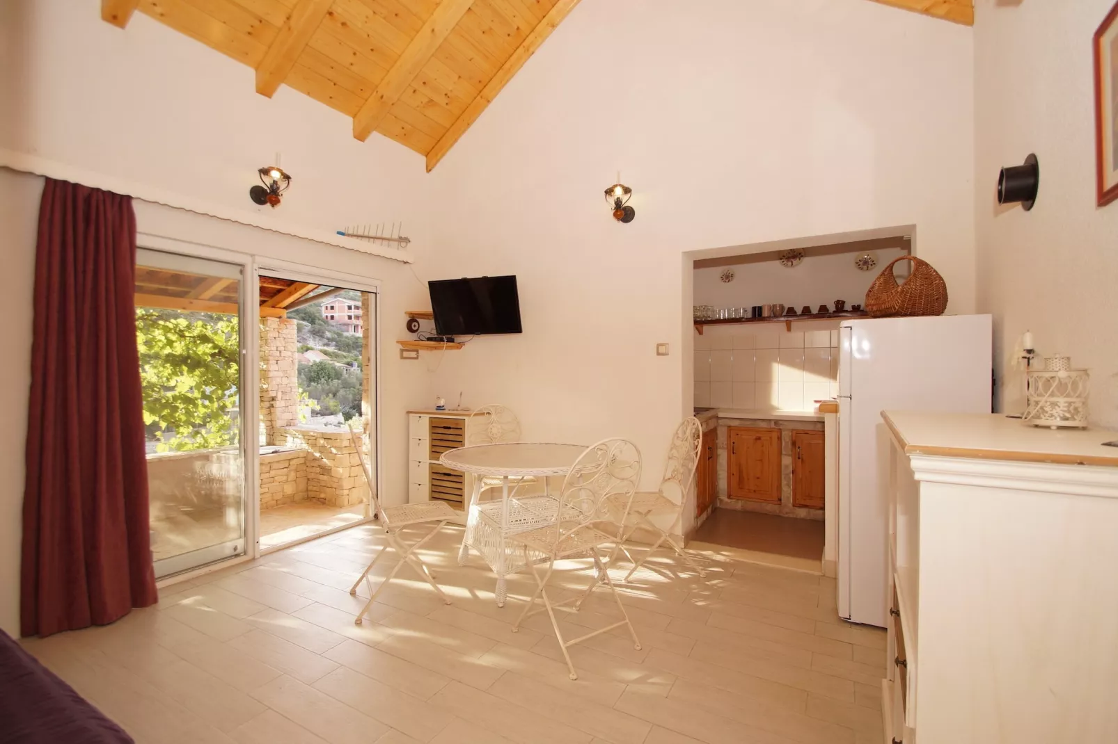 Stone House Mia - Two Bedroom Stone House with Terrace and Sea View-Esszimmer